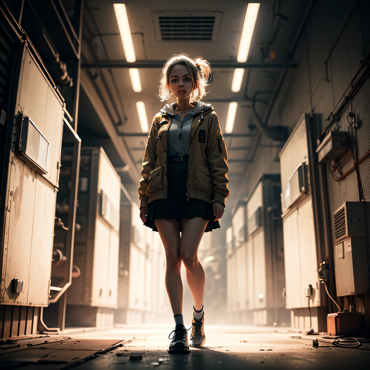 (masterpiece, best_quality, 1girl in a Nuclear Power Station:1.4), full body portrait of a fairy doing drugs, standing, ugly, tired, (perfect face:1.2), full body shot, dirtcore, worn out, junkpunk, in the style of tony diterlizzi, sepia:1.6, black and white, color gradient, cinematic light, (sharp focus:1.6), highly detailed, ultra realistic, 8k