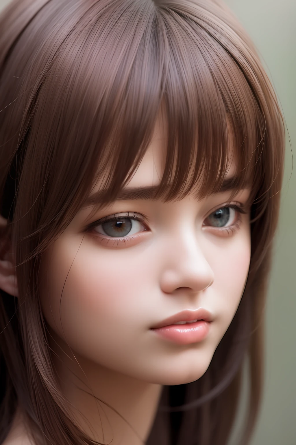best quality, masterpiece, (realistic:1.2), 1 girl, brown hair, brown eyes,Front, detailed face, beautiful eyes