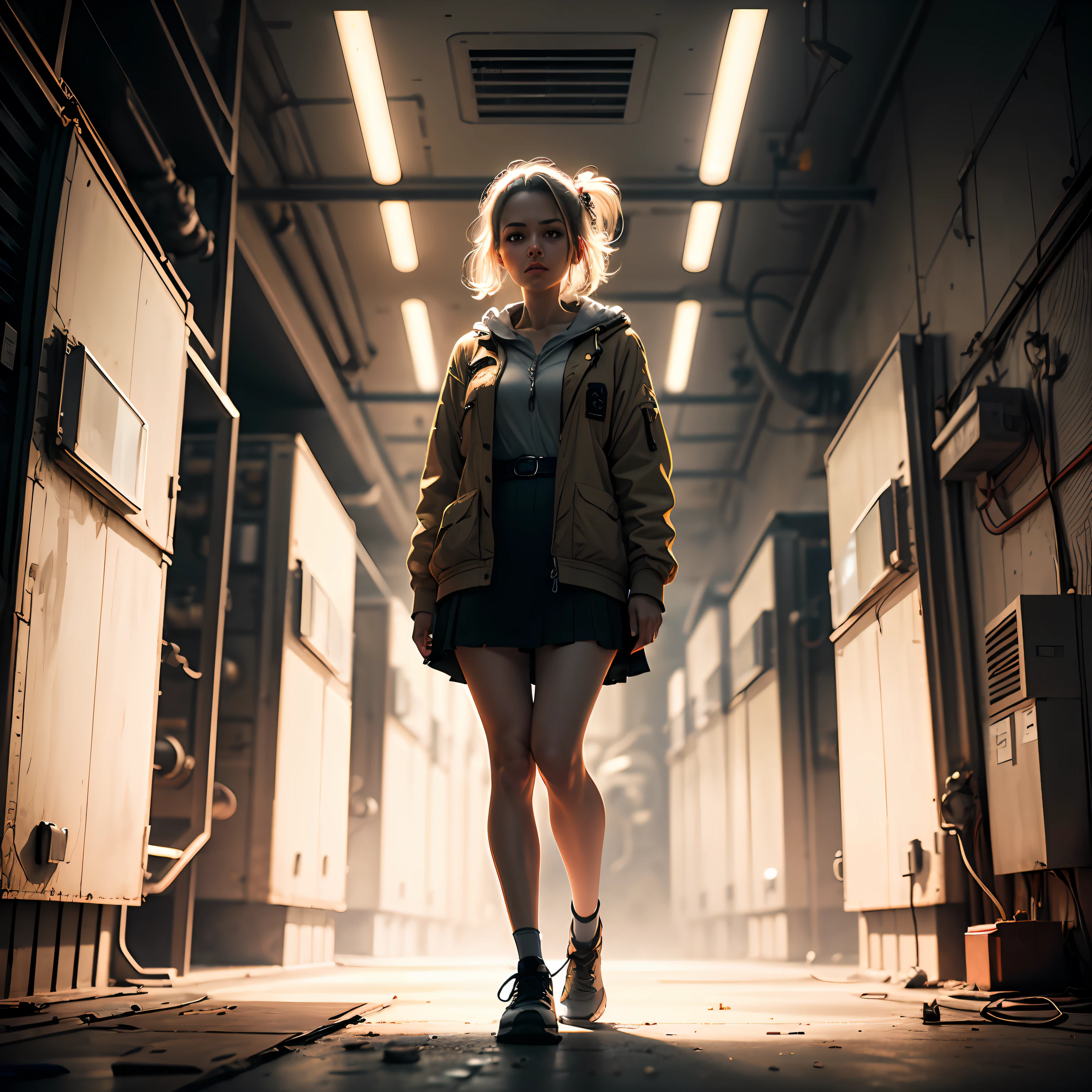 (masterpiece, best_quality, 1girl in a Nuclear Power Station:1.4), full body portrait of a fairy doing drugs, standing, ugly, tired, (perfect face:1.2), full body shot, dirtcore, worn out, junkpunk, in the style of tony diterlizzi, sepia:1.6, black and white, color gradient, cinematic light, (sharp focus:1.6), highly detailed, ultra realistic, 8k