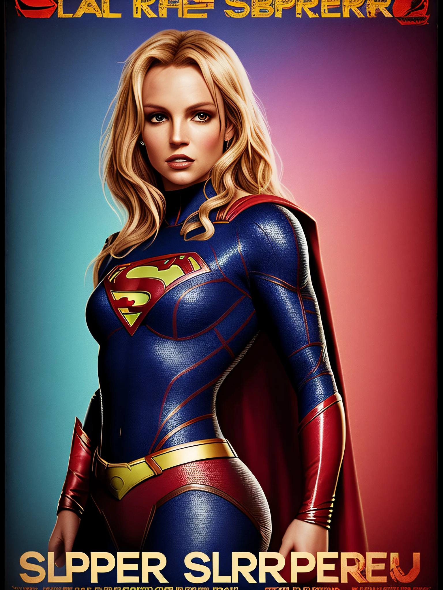 Britney Spears as SUPERGIRL, vhs effect, (poster:1.6), poster on wall, nostalgia, movie poster, portrait, close up
(skin texture), intricately detailed, fine details, hyperdetailed, raytracing, subsurface scattering, diffused soft lighting, shallow depth of field, by (Oliver Wetter)