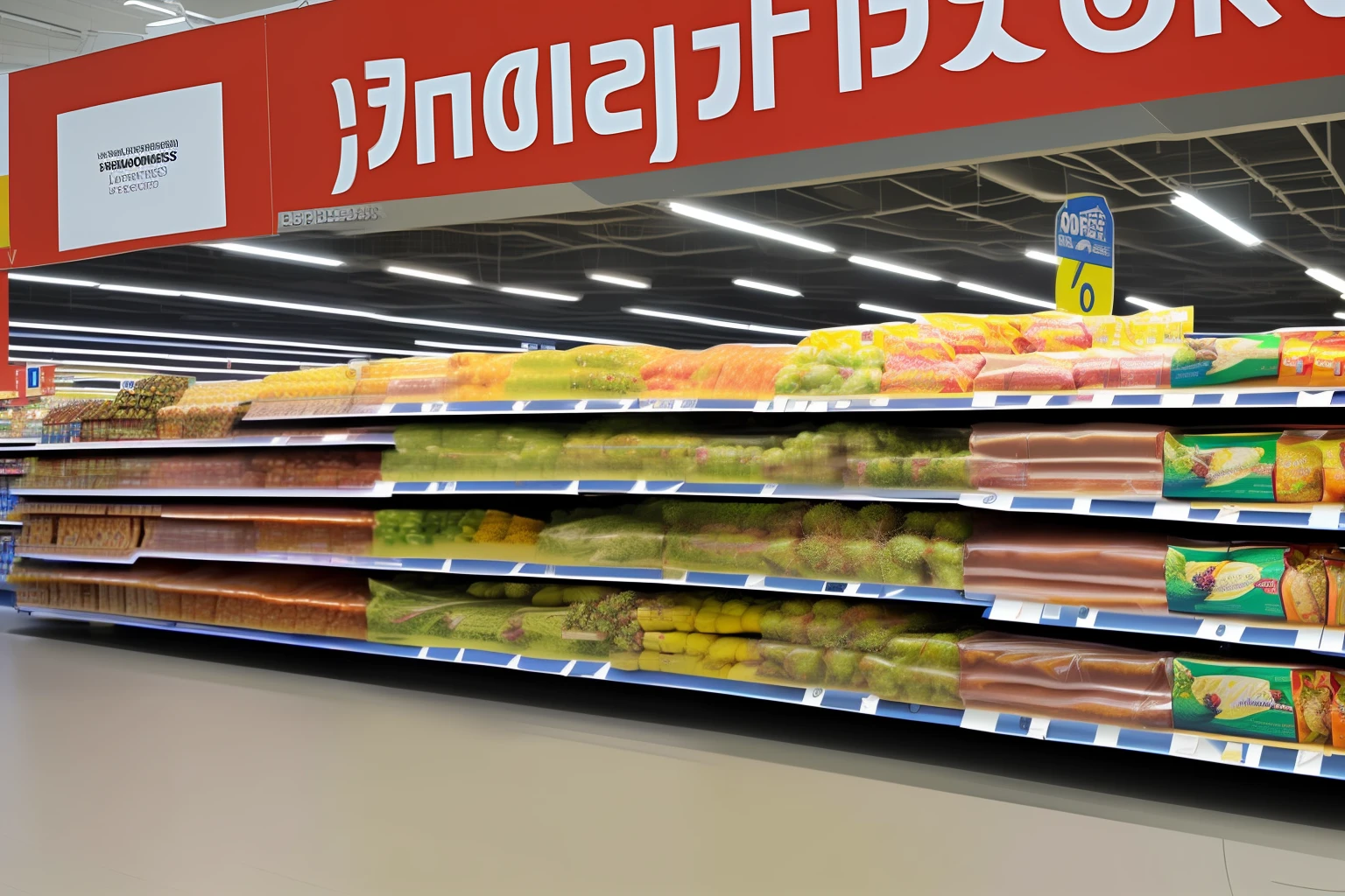 Supermarket promotion poster