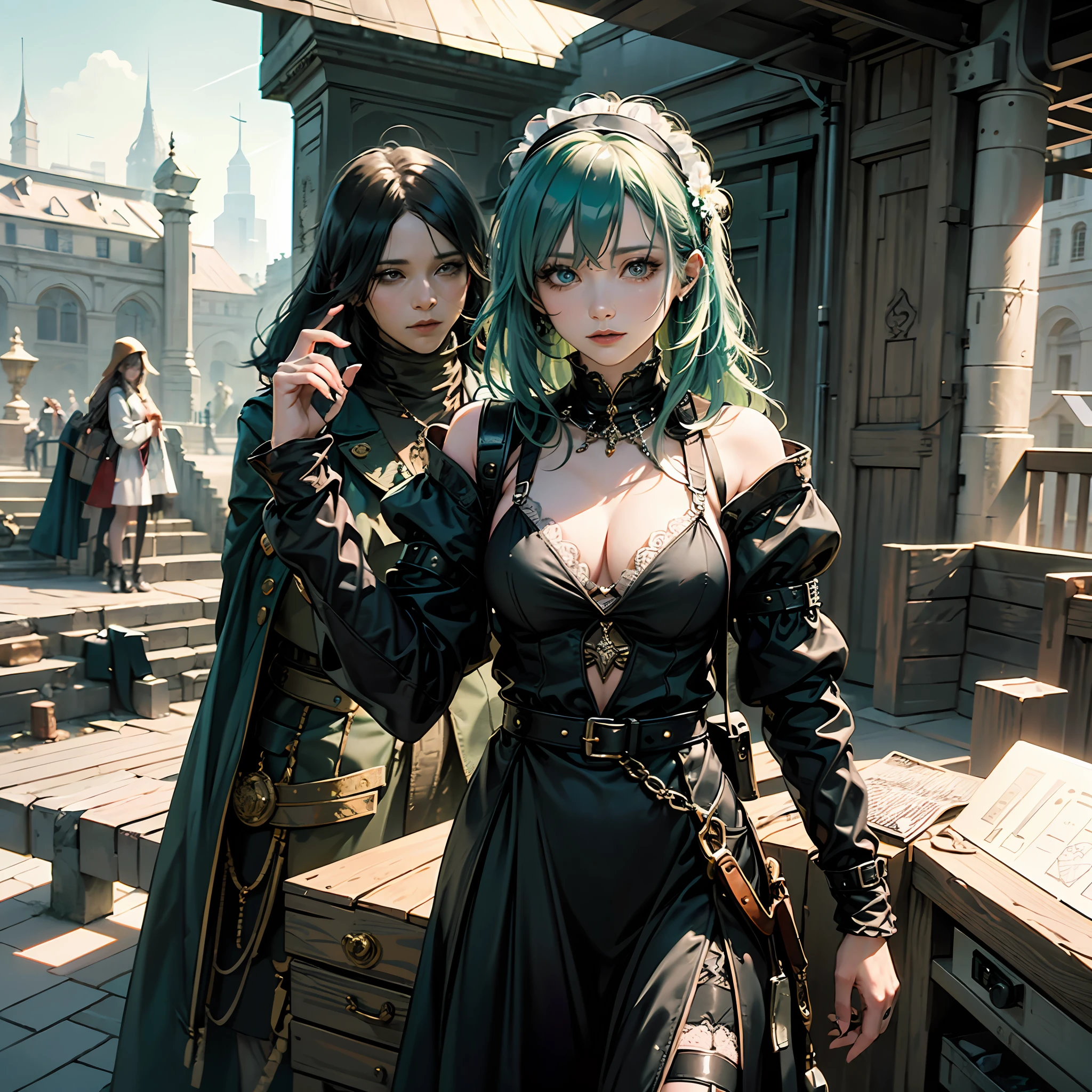 In an ancient and mysterious mansion, works a maid with vibrant green hair and piercing blue eyes. She is known for her elegance and mystery, always dressed in stunning lingerie while performing her daily tasks. While the residents of the mansion speculate about its history and its enigmatic nature, it keeps with it secrets that could change the course of their lives. One day, an unexpected visitor arrives at the mansion and is enchanted by the beauty and charm of the maid. As they get closer, secrets are revealed, unraveling a dark past tied to the mansion. Together, they embark on a journey full of danger, romance and mystery, determined to unearth the truth and find redemption.
Enter the messages --auto