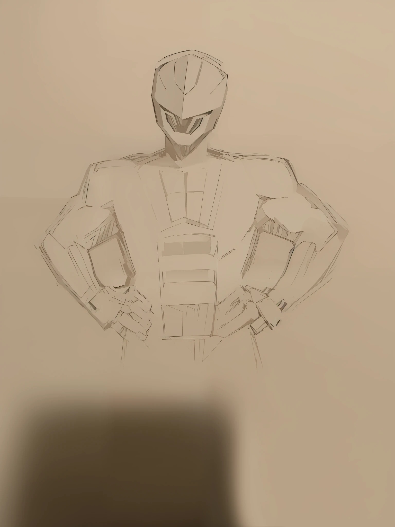 a drawing of a man with a mask on his face, villain pose, evil standing smiling pose, character posing, masculine pose, dramatic smirk pose, outlined!!!, thick outline, frontal pose, heroic masculine pose, hand on hips, full body drawing, head and waist potrait, upper body visible, head and torso only, half body portrait, Marvel comics, comics, hyperdetailed