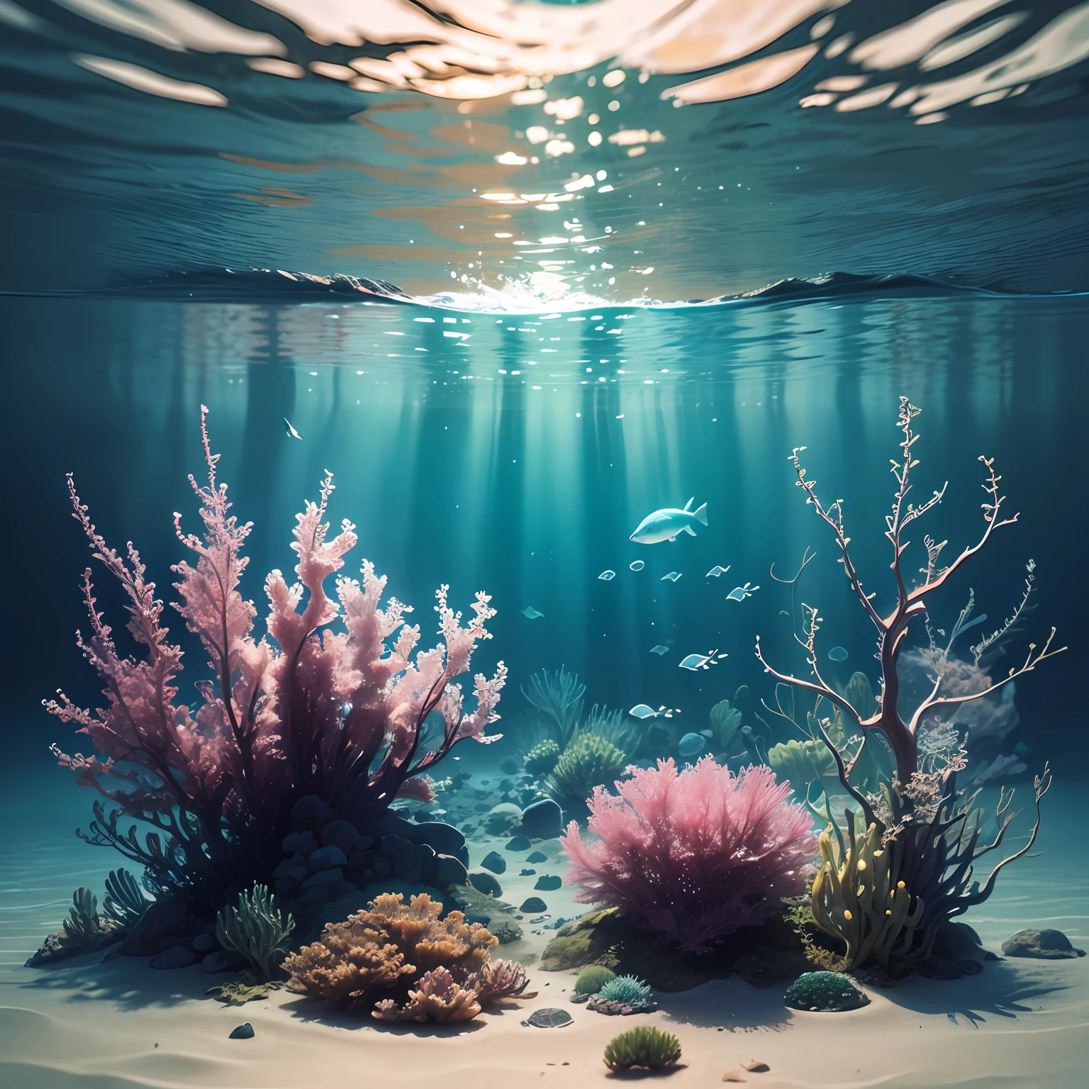 Underwater scene with clear light --auto