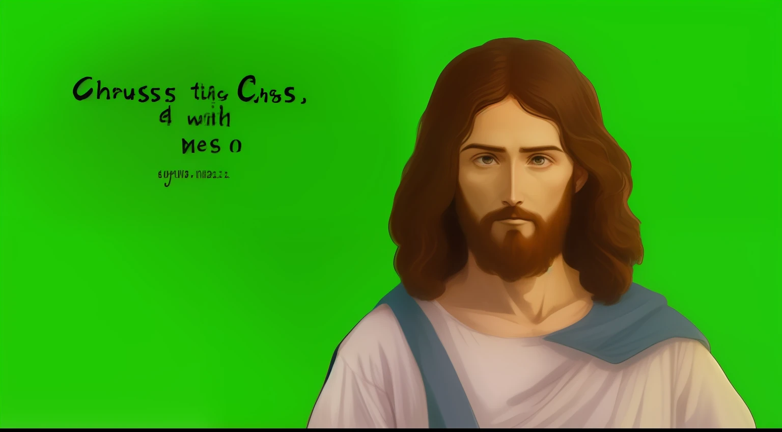 Jesus Christ, with short hair and a refreshing look,