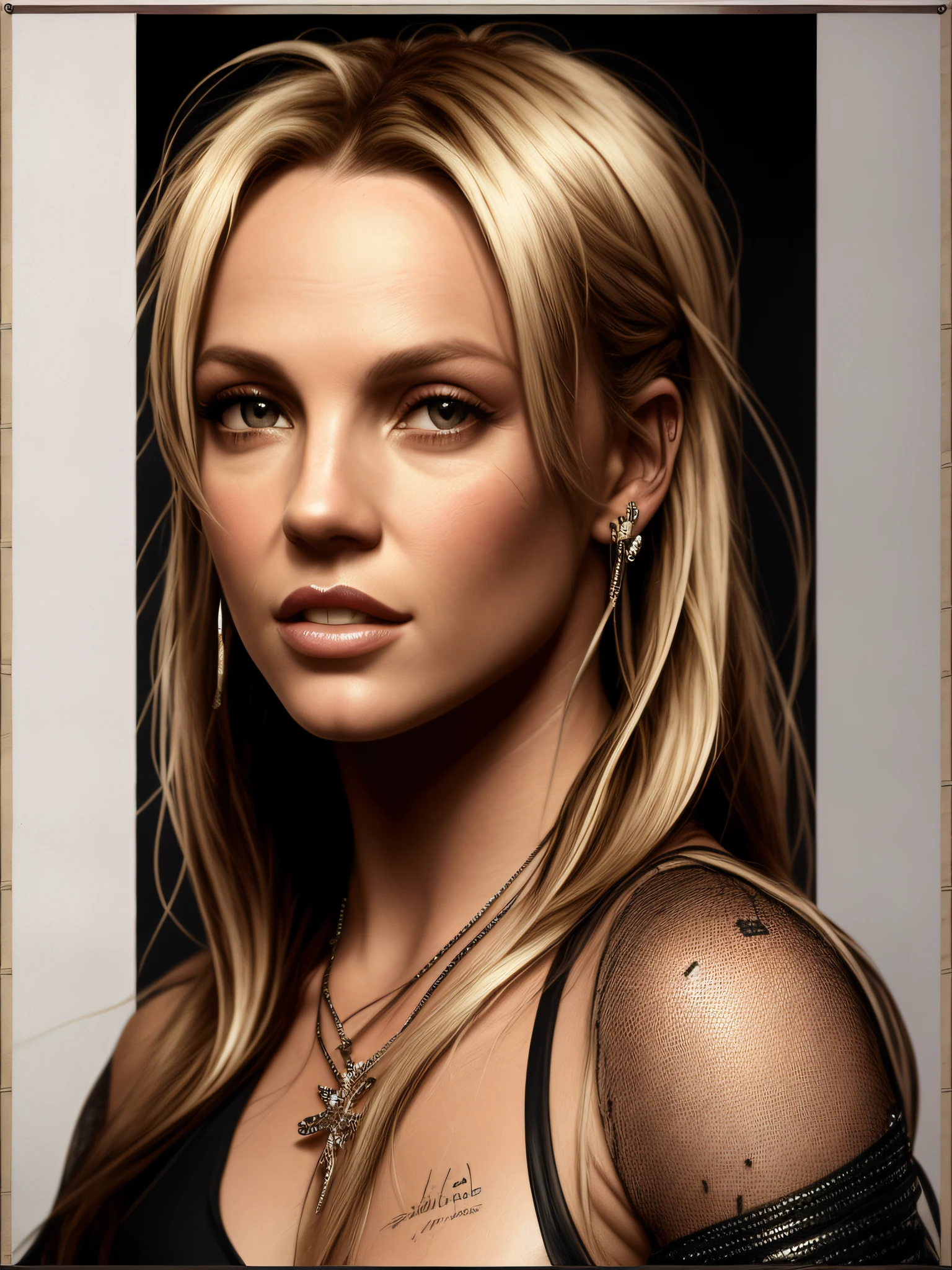 Britney Spears as Singer, dressed as Spy-agent for Song "Womanizer", vhs effect, (poster:1.6), poster on wall, nostalgia, movie poster, portrait, close up
(skin texture), intricately detailed, fine details, hyperdetailed, raytracing, subsurface scattering, diffused soft lighting, shallow depth of field, by (Oliver Wetter)