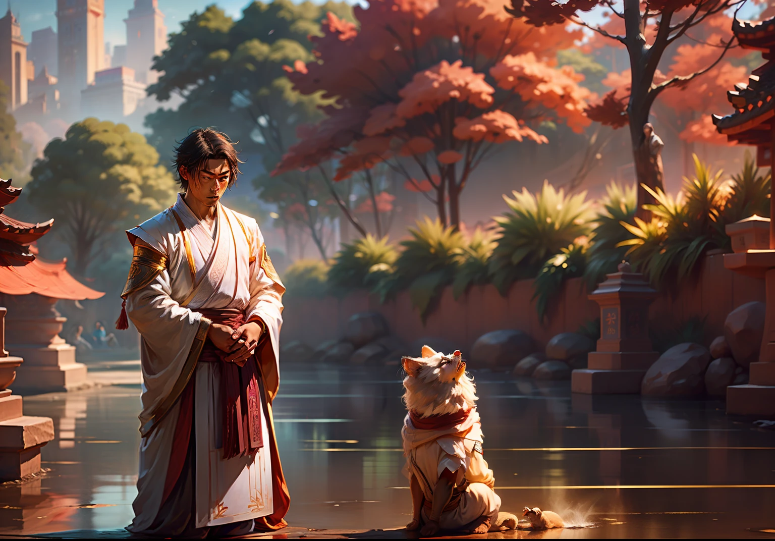 a young disciple named Kiyoshi and the Zen master talking about these perfect ones