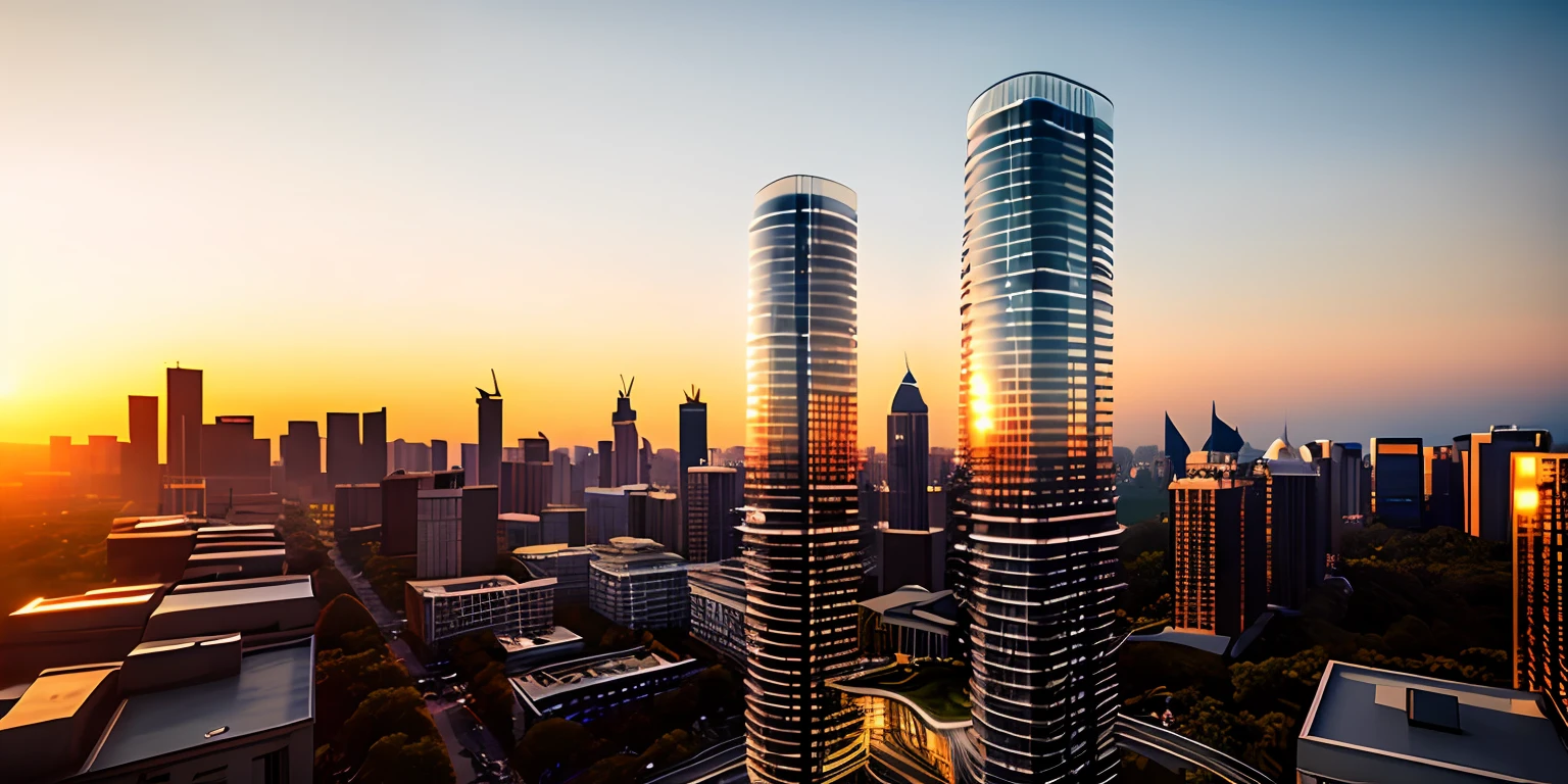 urban architecture, supertall buildings, parks, trees, sunset, line, architecture, building, masterpiece, best quality, super detailed, realistic, realistic, 8k, clear focus,
Photos of the building
