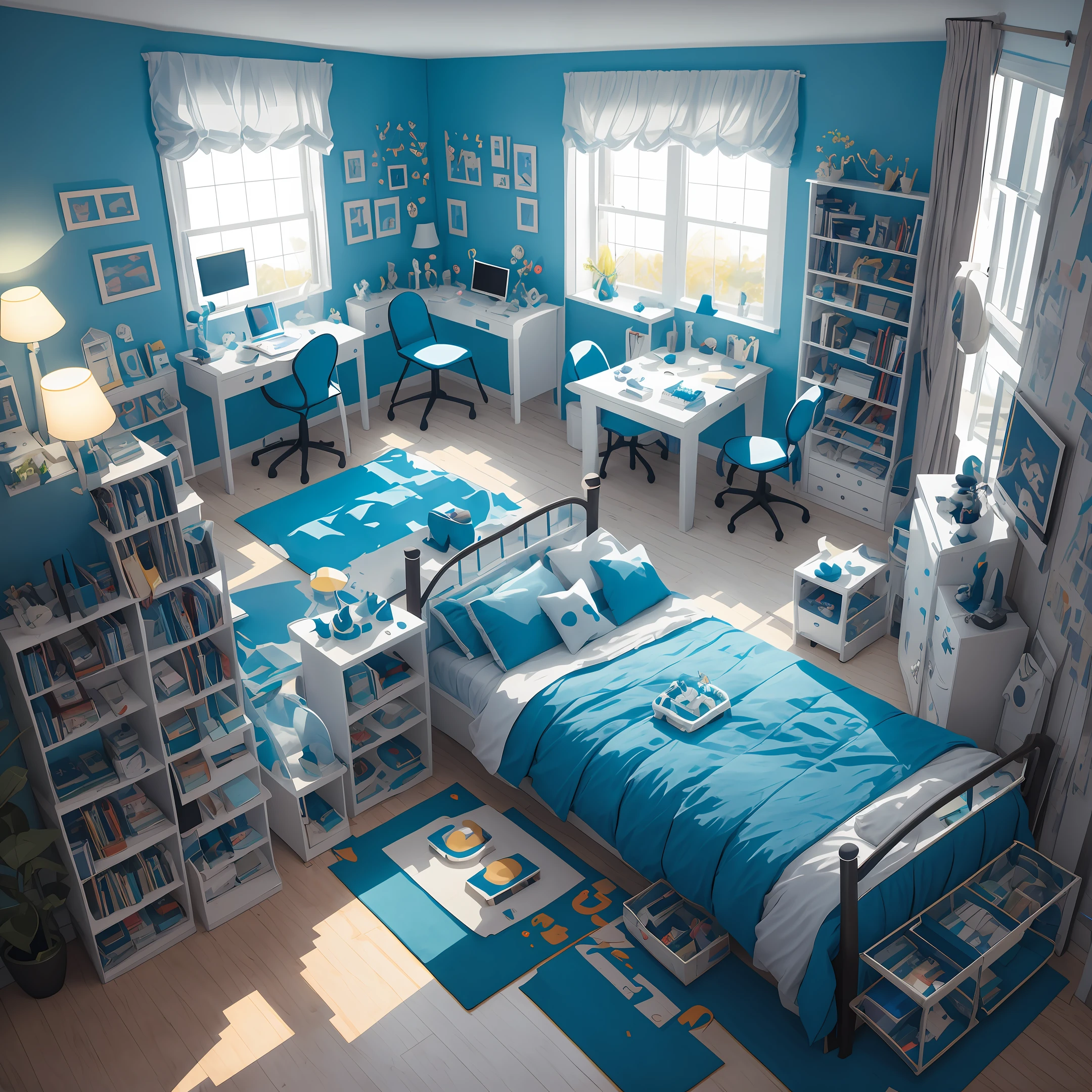 Boys share a room
