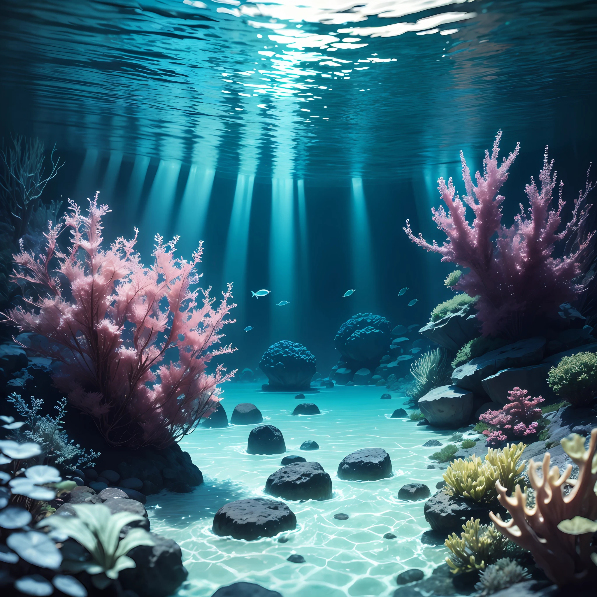 Underwater scene with clear light --auto