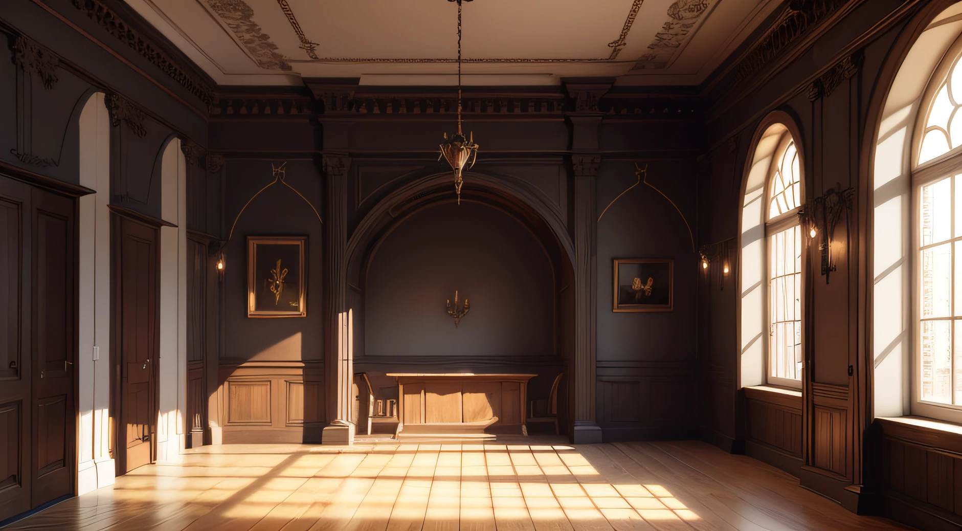 Medieval reunion room]