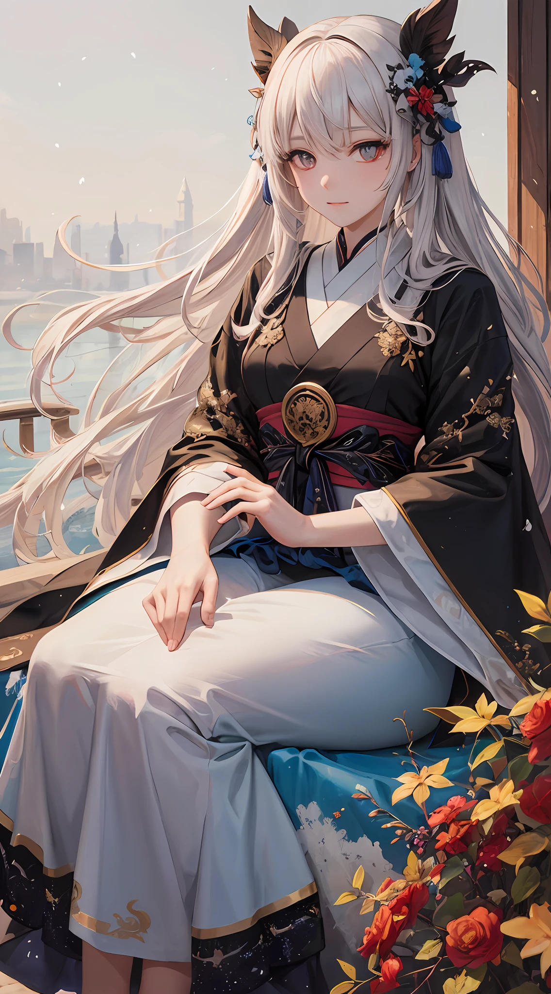 solo,千仞雪,全身,黄头发,(masterpiece,topquality,bestquality,officialart,beautifulandaesthetic:1.2),(1girl:1.3),long hair,extremedetailed,colorful,highestdetailed,(watercolourpainting:1.3),opticalmixing,playfulpatterns,livelytexture,richcolors,uniquevisualeffect --auto