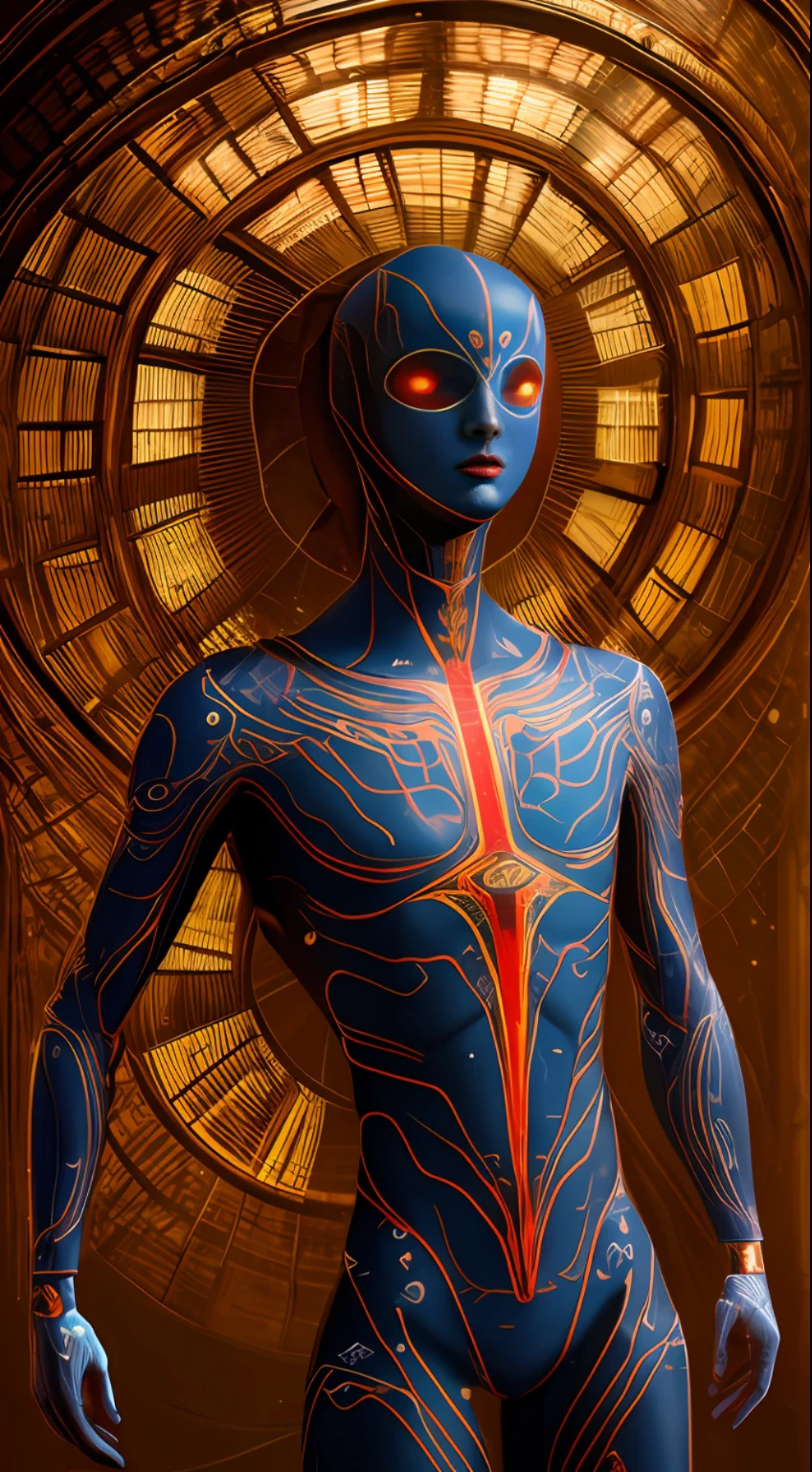 Humanoid, Rune Cloth Winding, Energy Body, Ghost, Firm, Watery Eyes, Eye Reflex, Halo, Action Painting, Surrealism, Depth of Field, Film Lighting, God Ray, Ray Tracing, Sony FE GM, First Person View, Perspective, Moving Chart, UHD, Masterpiece, Anatomically Correct, Best Quality, 8k
