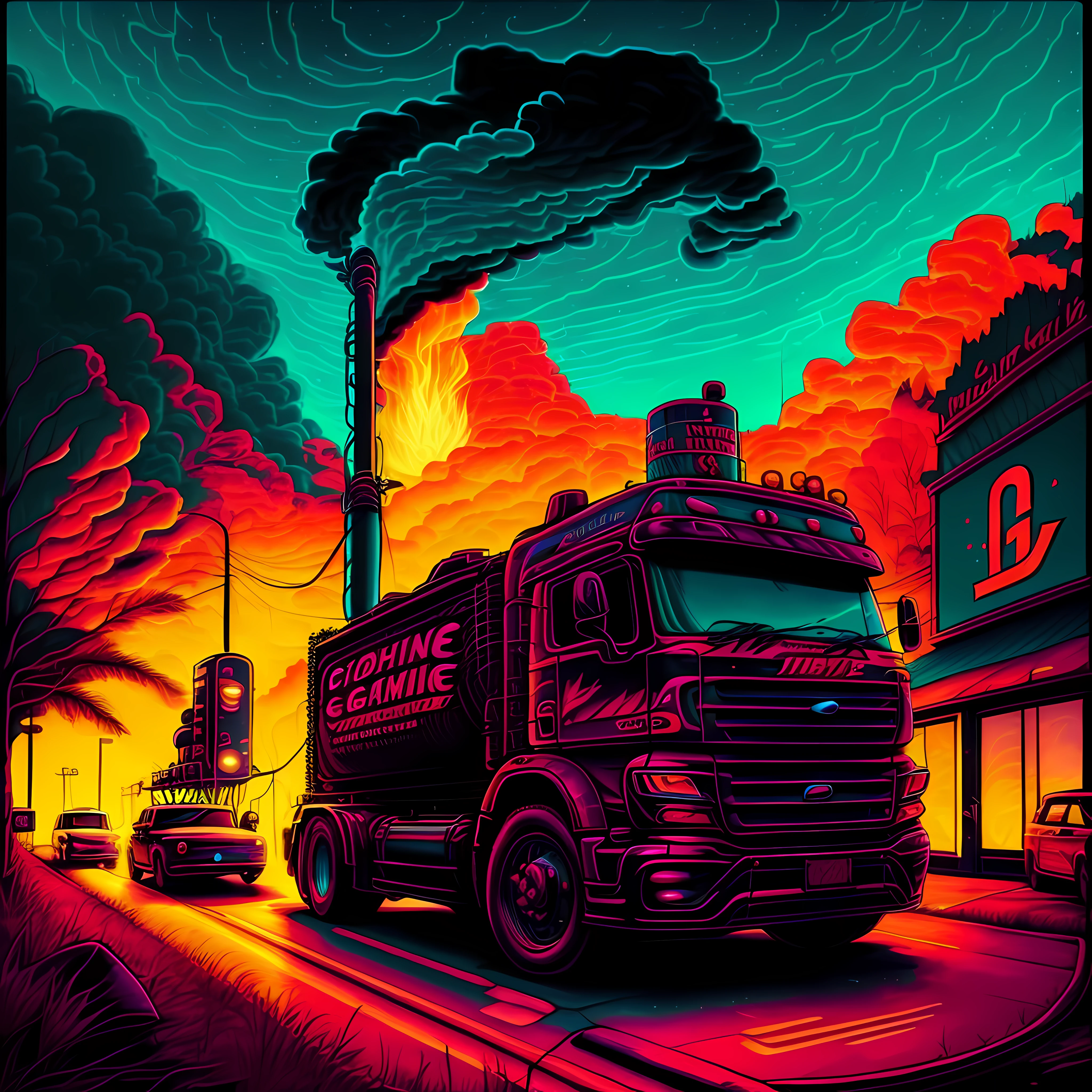 gasoline, truck --auto