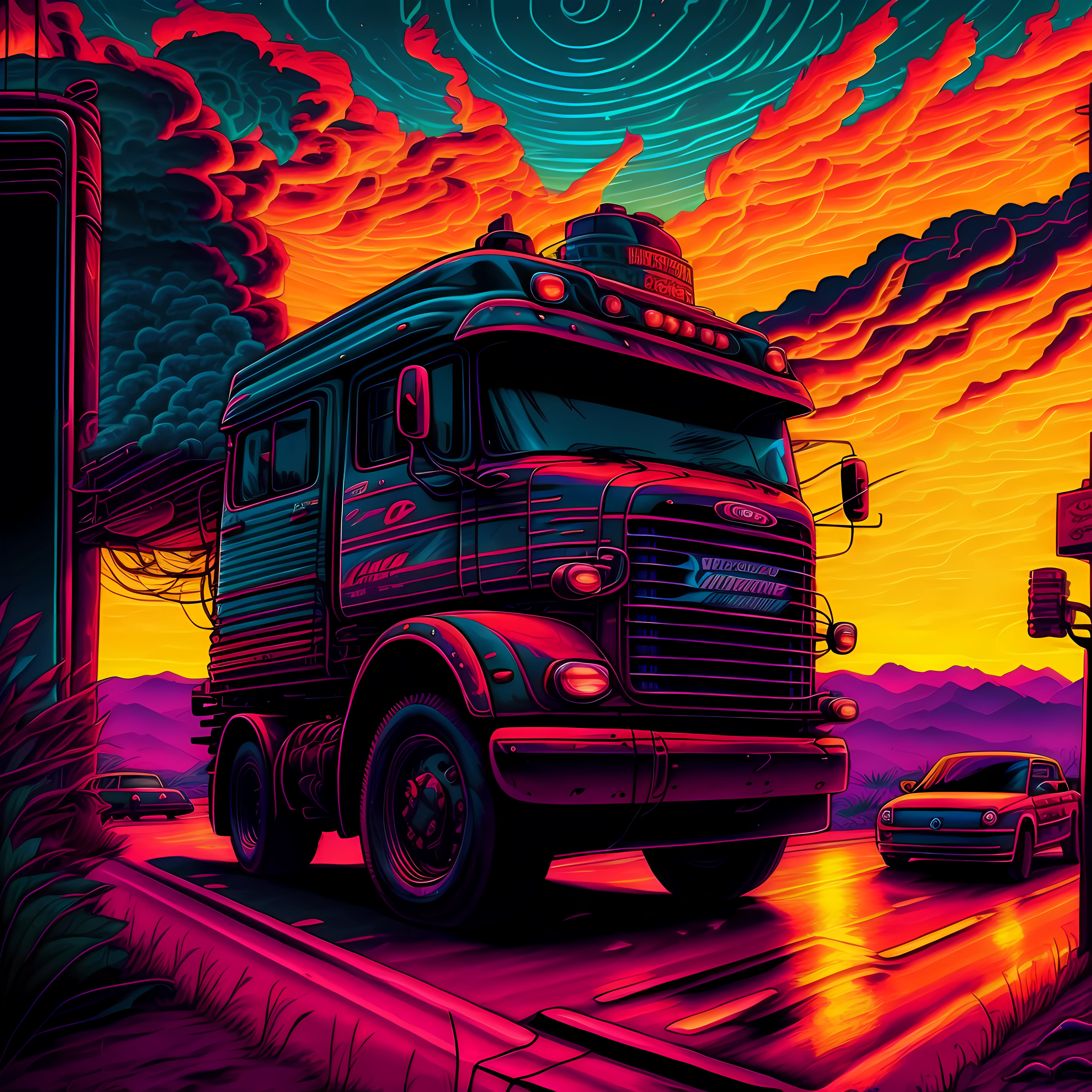 gasoline, truck --auto