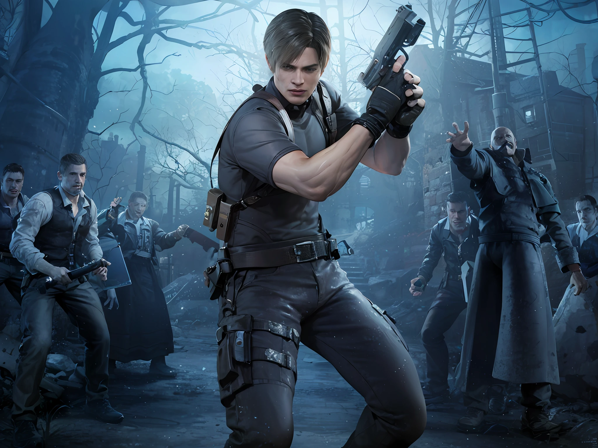resident evil is coming to the wii and wii, background of resident evil game, resident evil 4, brad pitt is leon s. kennedy, resident evil, resident evil 1, resident evil inspired, chris redfield, glamorous jill valentine, resident evil virus concept art, albert wesker, hq artwork, fan art, silent hill game, john park, 'silent hill '