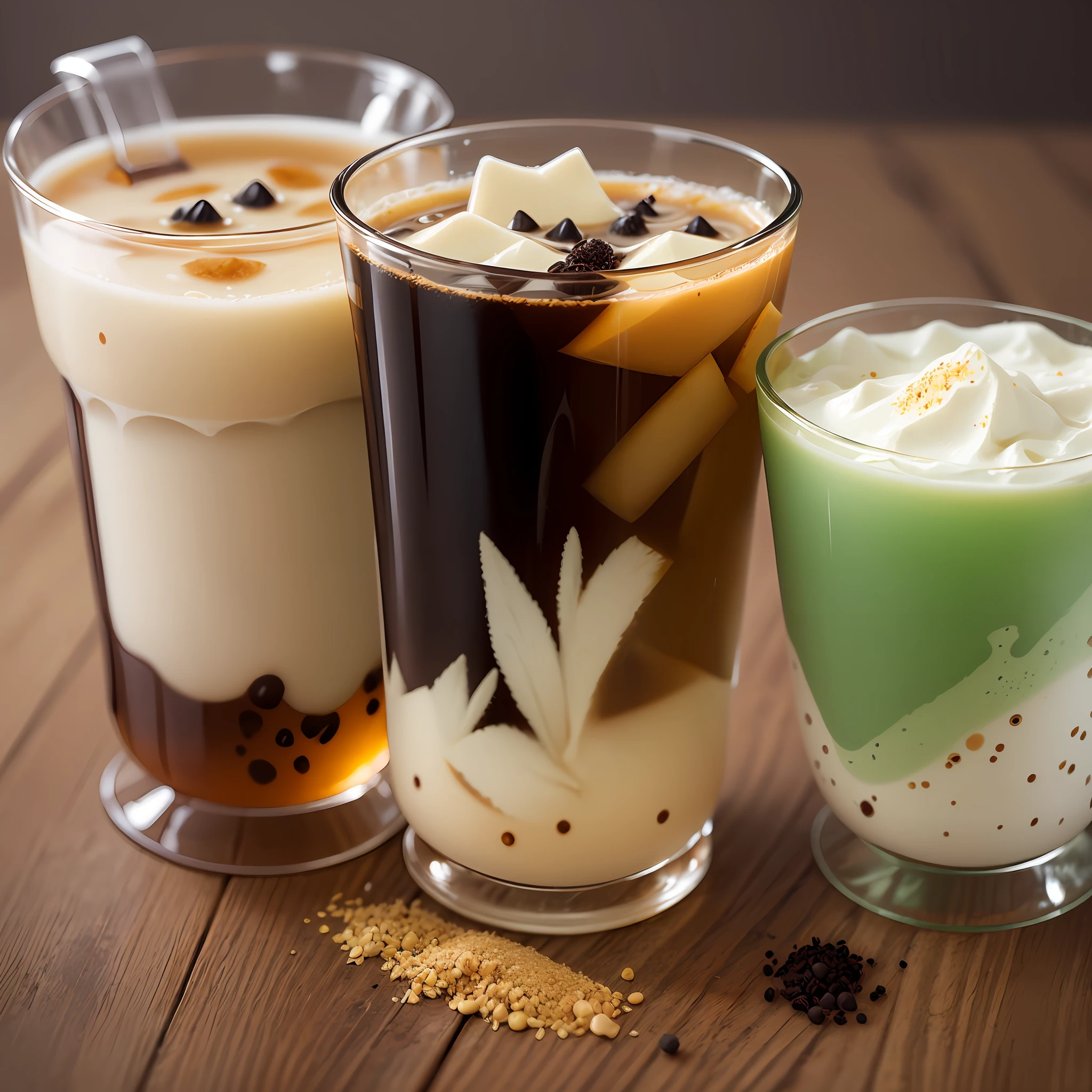 There are various variations in how milk tea is made, but the basic step is to steep or boil the tea leaves and then add milk or dairy products. Tea can be ordinary black, green or oolong tea, or special flavored tea, such as the black pearl used in bubble tea. After adding milk, sweeteners or seasonings such as syrup, honey, sweets, fruits, etc. can be added according to personal taste. Finally, stir the milk tea well and add ice cubes or foam (such as bubble milk tea).

Milk tea has a variety of flavor options, including classic black tea milk tea, green tea milk tea, bubble tea, etc., as well as various flavors of fruity milk tea and flower and fruit tea. The taste of milk tea is full, the mixture of tea aroma and milk creates a rich taste, and the addition of sweeteners makes milk tea more sweet and delicious.

Milk tea is a popular drink, both as a snack or afternoon tea option, and as a thirst quenching drink. In Asia and elsewhere, milk tea shops often serve as social places and leisure places where people can enjoy milk tea, parties and mingle. In recent years, milk tea has been increasing in popularity worldwide and has become one of the favorite drinks for many people. --auto