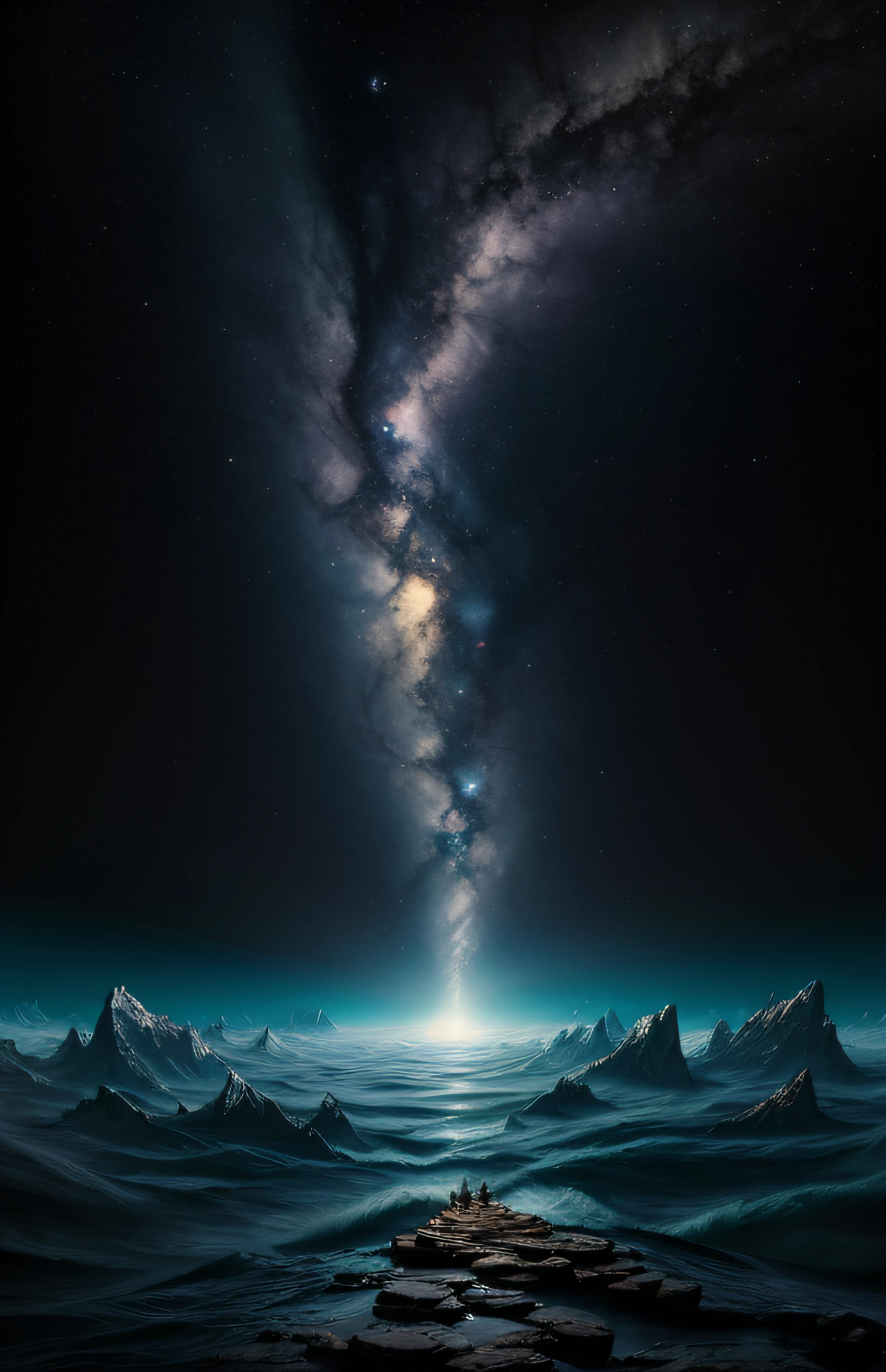 ((best quality)), ((masterpiece)), edge of chaos, (morphing reality:0.7), standing in a miraculous surreal landscape, floating islands, ethereal vortex, unbelievable fantastical creatures, masterpiece quality, mysteries of universe, whirlpool of energy, magical phenomenon, illusionary balance, ultra detailed, absurdres, composition, scale, perspective, scenery, light, color, texture, beauty, wonder, 8k, official art