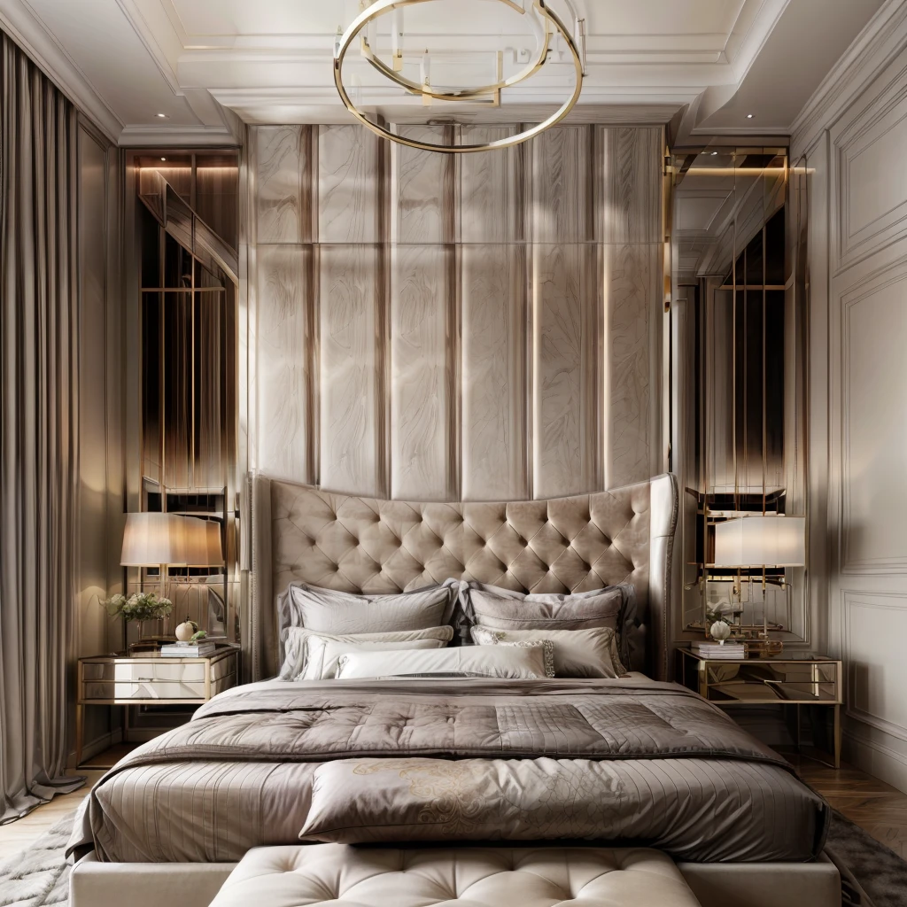 modern interior design bedroom, supper detail