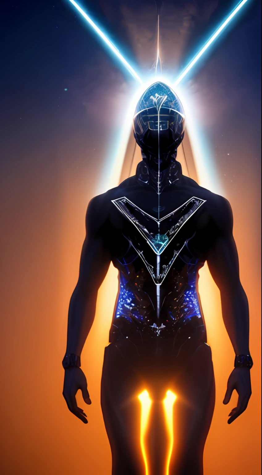 Humanoid, Rune Cloth Winding, Energy Body, Ghost, Firm, Watery Eyes, Eye Reflex, Halo, Action Painting, Surrealism, Depth of Field, Film Lighting, God Ray, Ray Tracing, Sony FE GM, First Person View, Perspective, Moving Chart, UHD, Masterpiece, Anatomically Correct, Best Quality, 8k
