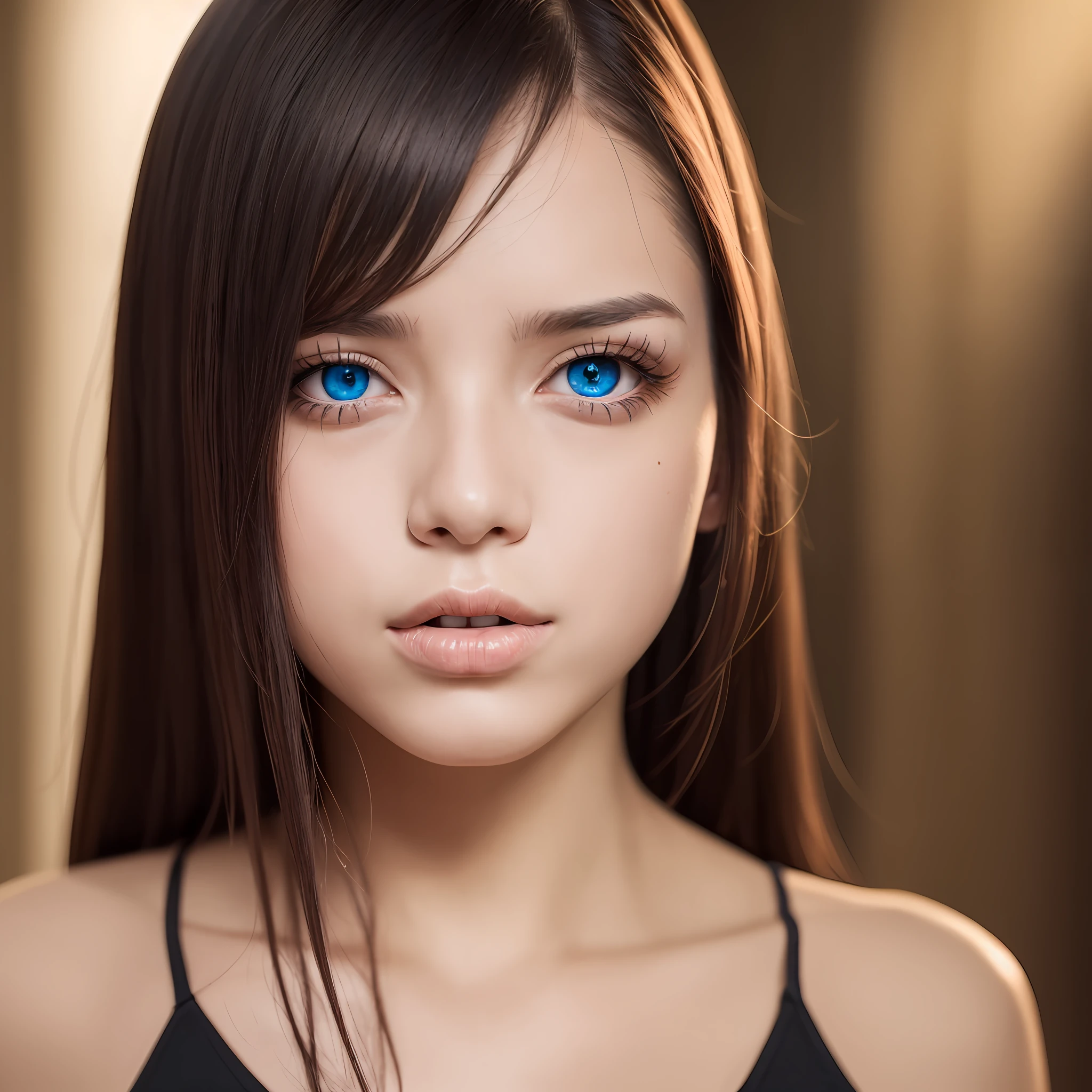 Woman with blue eyes,4k ,high resolution,33 years old, --auto