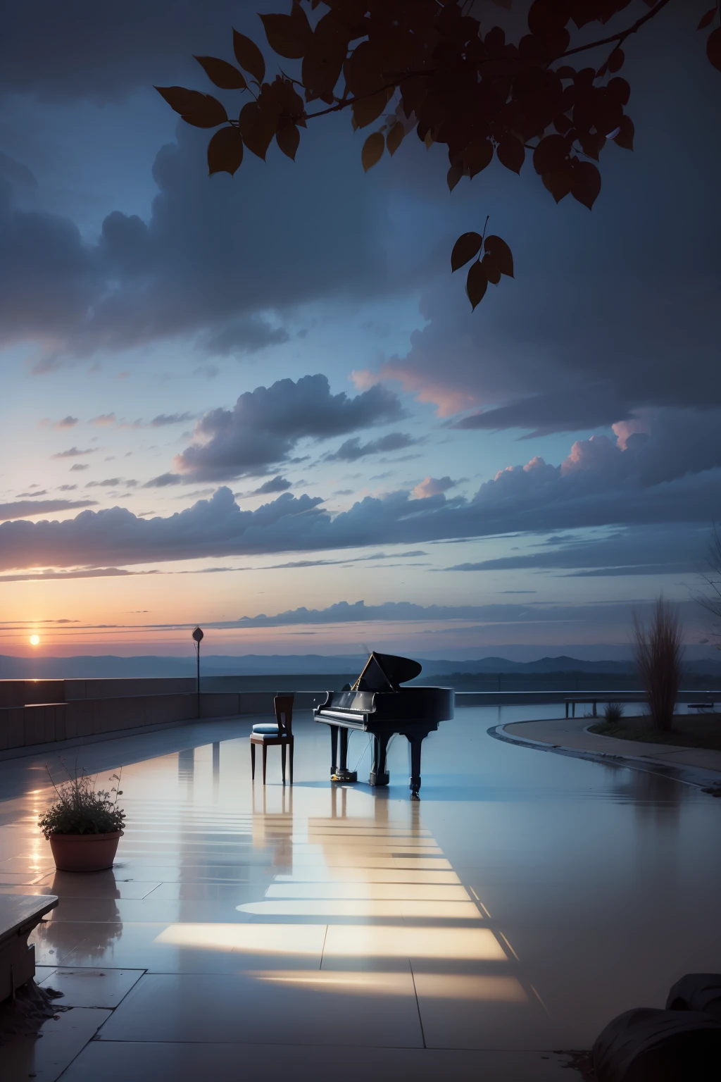 There is a piano --auto