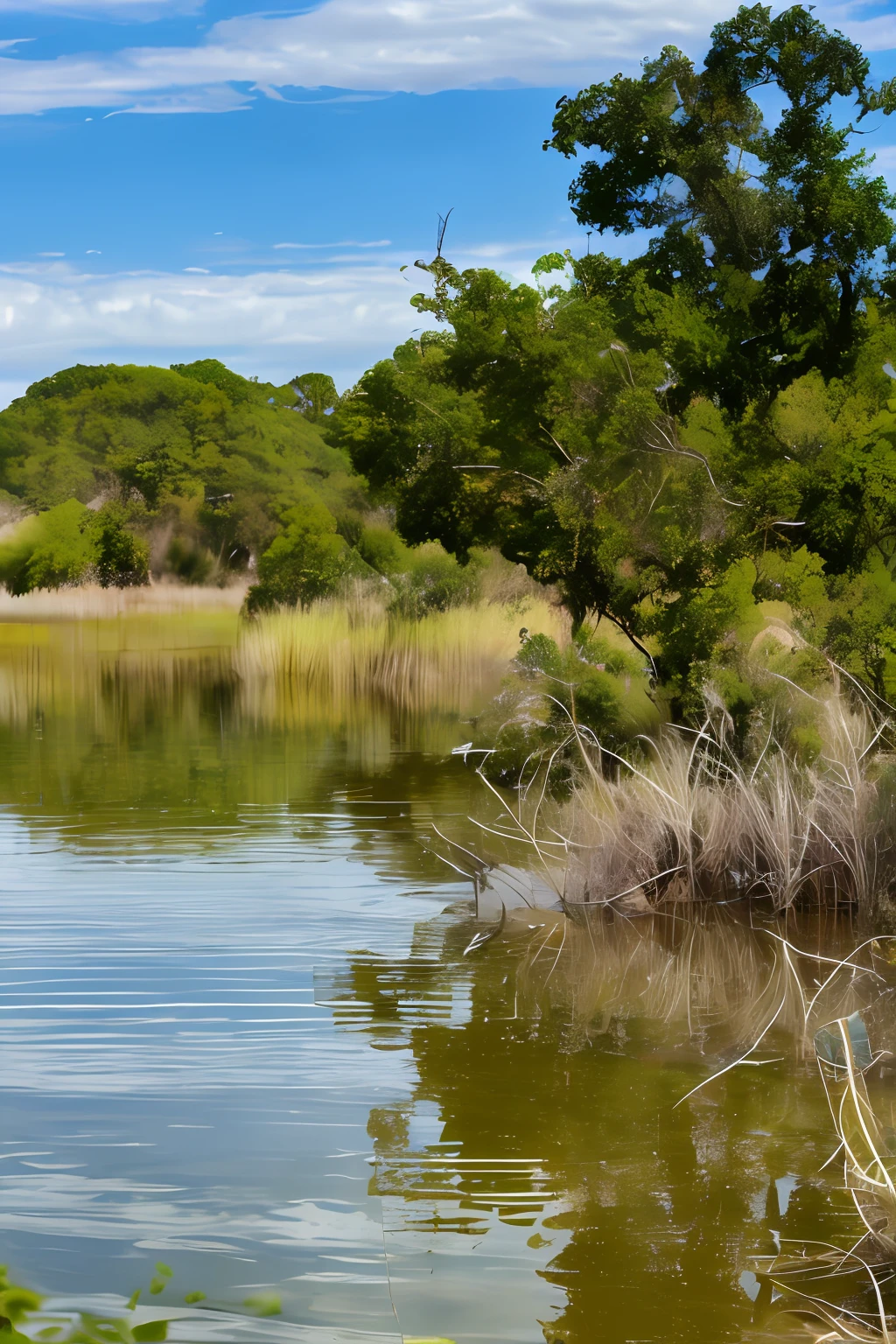 An ecologist studies wetland ecosystems where water maintains ecological balance