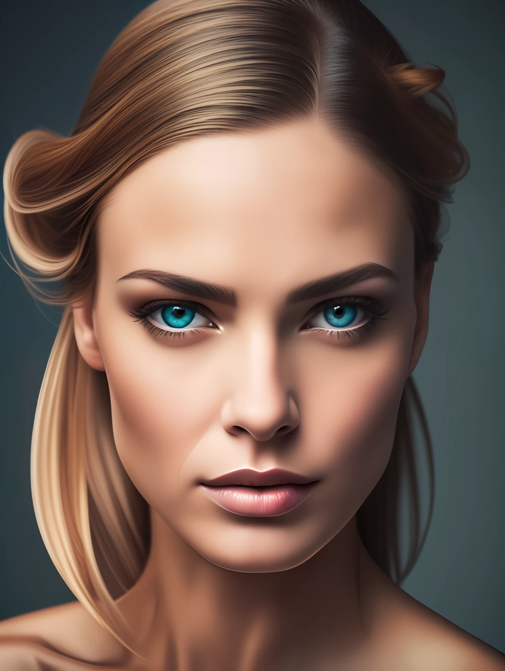 An extreme close up photography of a insanely beautiful woman in the style of Patrick Demarchelier