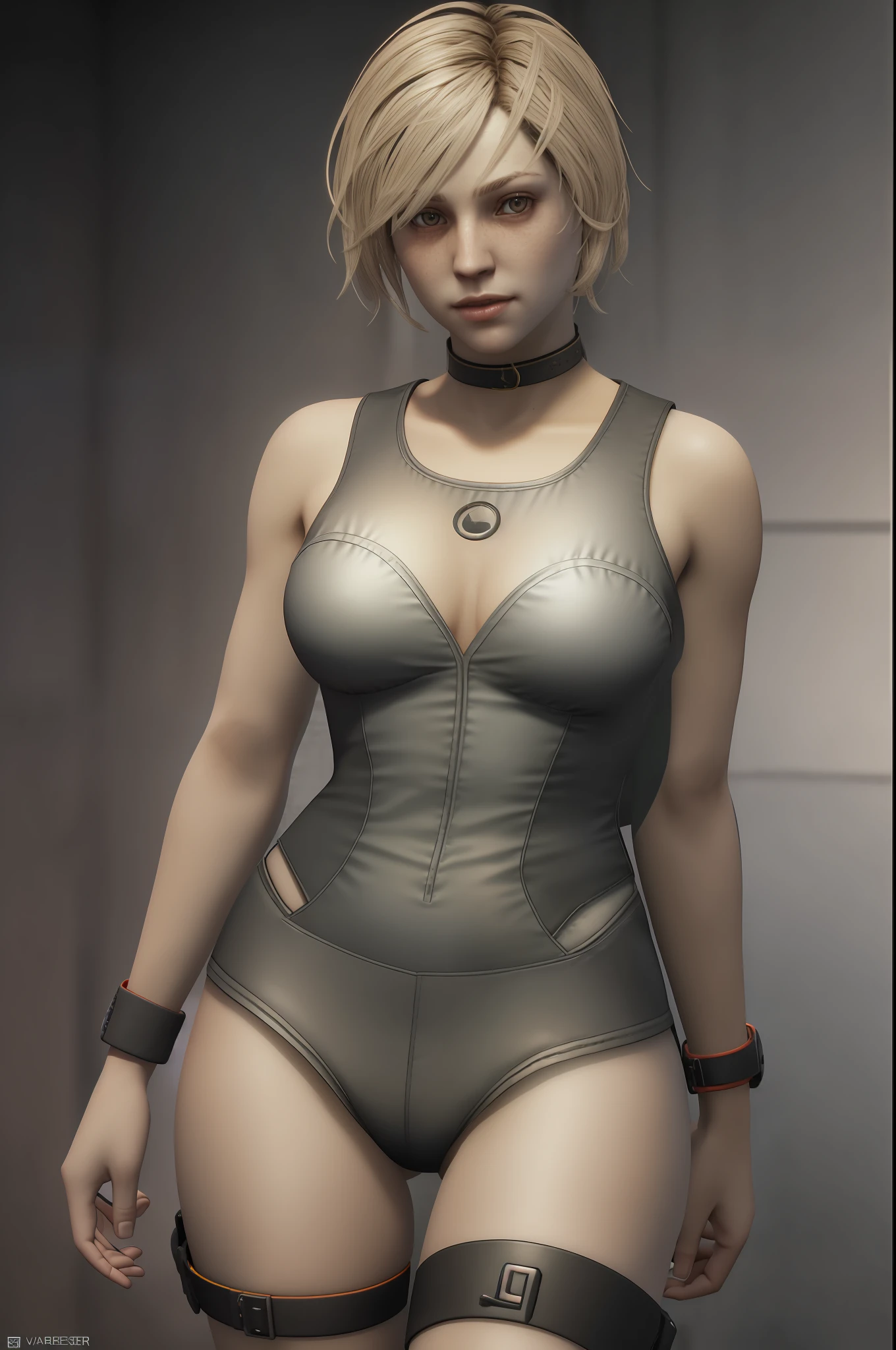 ((Best quality)), ((masterpiece)), (detailed:1.4), 3D, an image of a beautiful female,HDR (High Dynamic Range),Ray Tracing,NVIDIA RTX,Super-Resolution,Unreal 5,Subsurface scattering,PBR Texturing,Post-processing,Anisotropic Filtering,Depth-of-field,Maximum clarity and sharpness,Multi-layered textures,Albedo and Specular maps,Surface shading,Accurate simulation of light-material interaction,Perfect proportions,Octane Render,Two-tone lighting,Wide aperture,Low ISO,White balance,Rule of thirds,8K RAW,SH3_Heather,heather mason,cheryl mason,videogame character