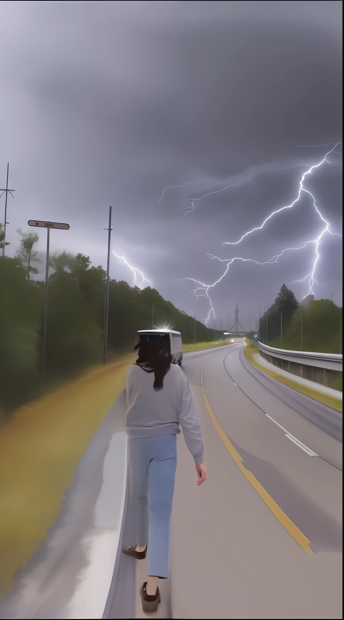 Great highways, huge doors filled with hell, lightning flashed, dark skies
