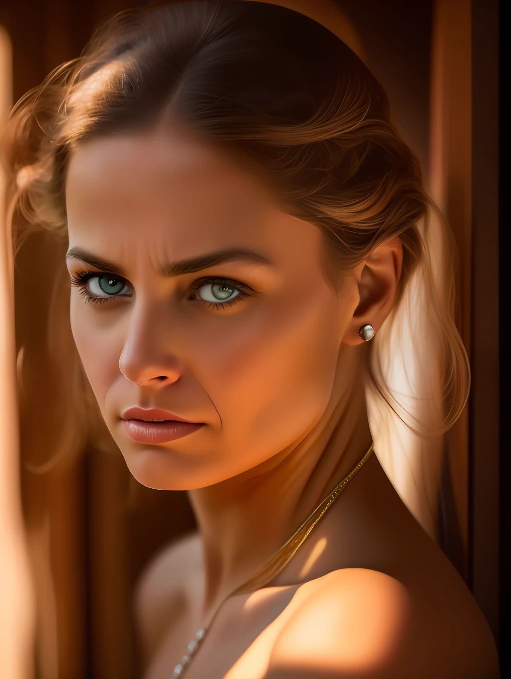 An extreme close up photography of a insanely beautiful woman in the style of Annie Leibovitz