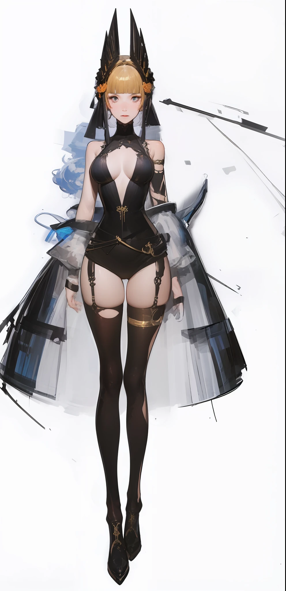 Best Quality, Ultra High Resolution, Detailed Face, Realism, Realistic Face, Extremely Beautiful Eyes, Italian Beauty, Golden Qi Bangs, (High Density Display: 1.4), Sex Turn, A Girl, Solo, Crazy Detail, Intricate Detail, Ultra Detail, Soft Cinematic Light, Exposure Mixing, High Density Display , Strong Light and Shadow, Beatrice (Umineko), Bad Smile, Glowing Blue Eyes, Long Eyelashes, Contemptuous Eyes, Contemptuous, Gradient Pupils, Golden Eyelashes, Blush, Big breasts, upturned corners of the mouth, V-shaped eyebrows, sticking out the tongue, hollowed chest, obscene expression.