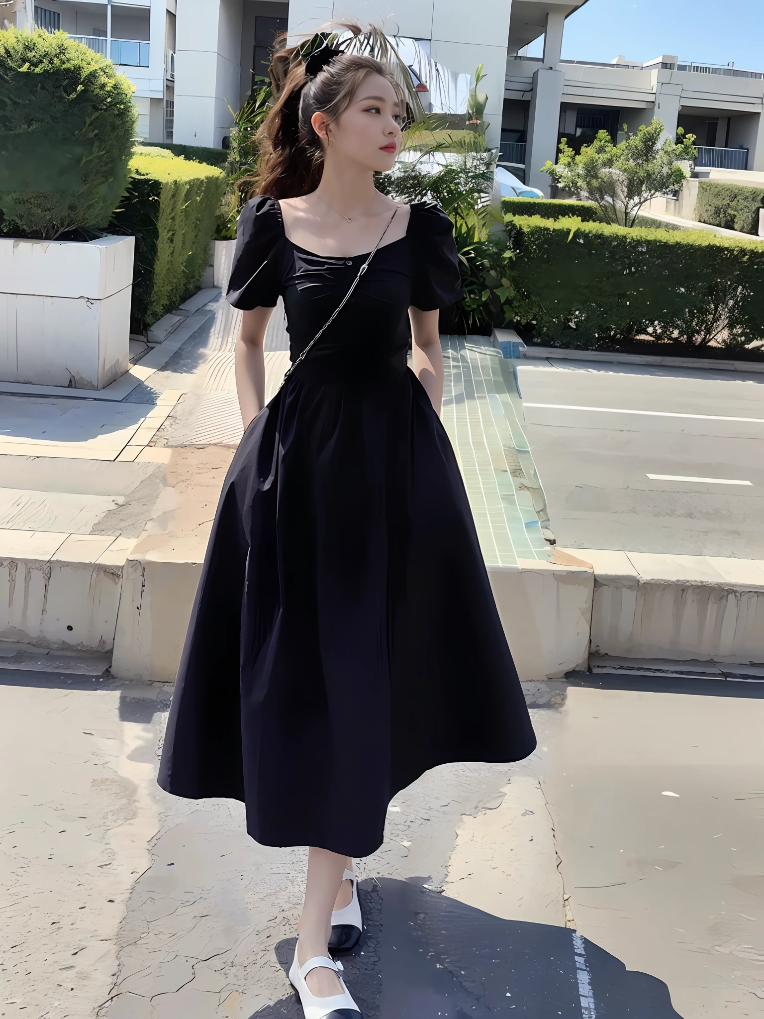 (High detail of clothes: 4) Fine masterpiece of clothing, top quality, super high definition, super detail, crystal clear, cinematic light (realism: 1.4), super high resolution.