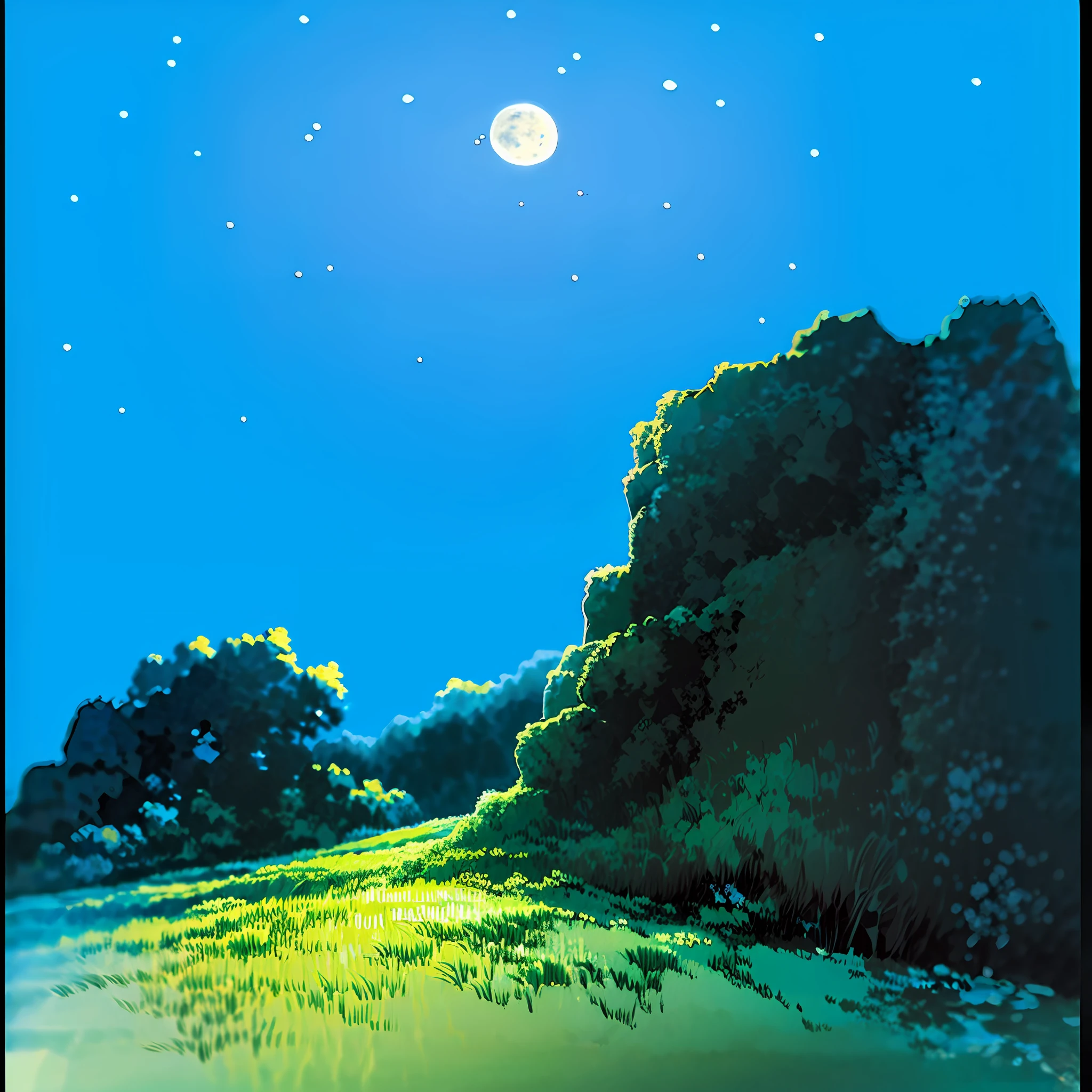 High resolution, high definition, July night sky, summer constellations glittering, Japan sky, sky looking up from the sea --auto