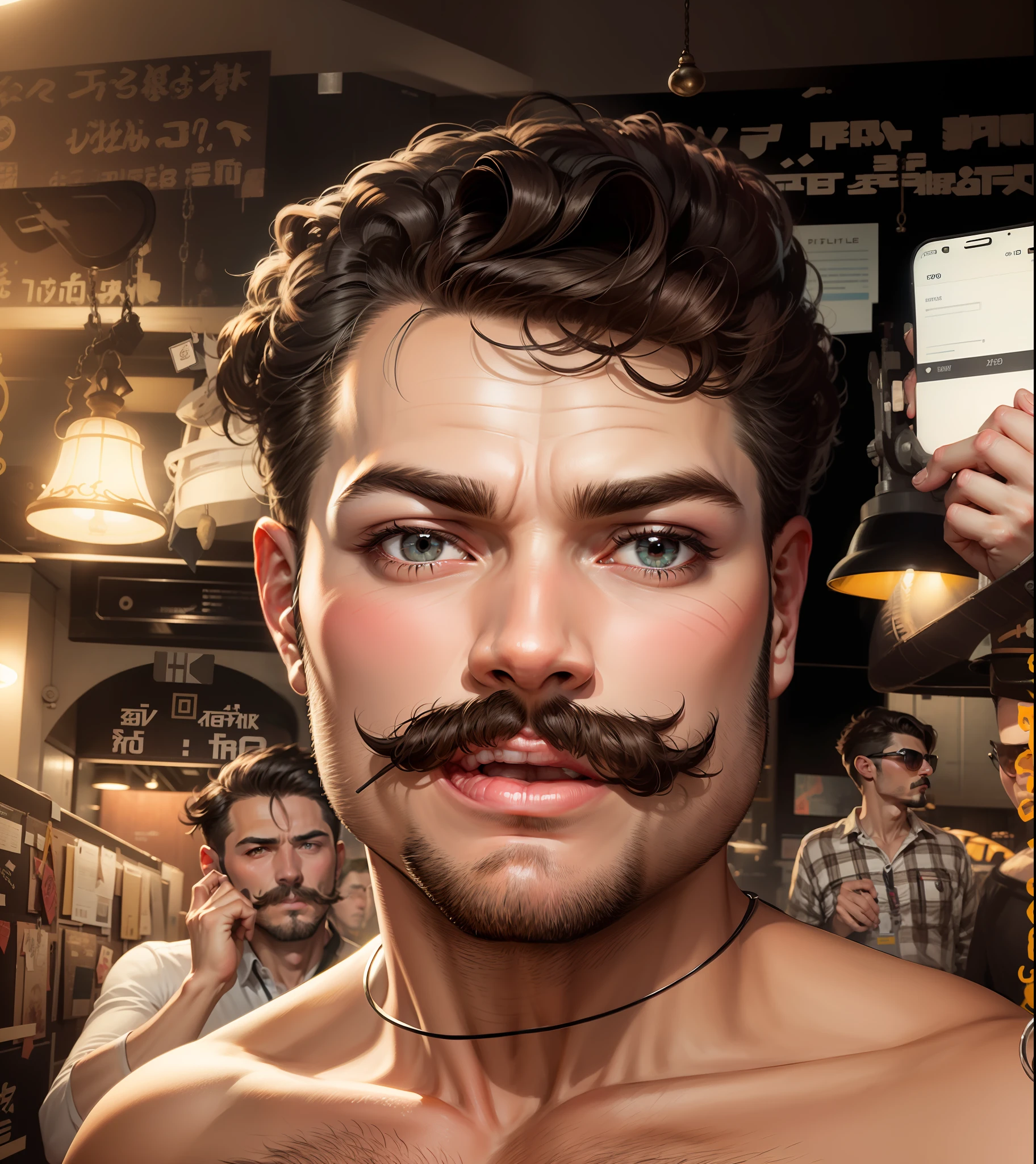 Change background, remove moustache, handsome boy with sunglasses