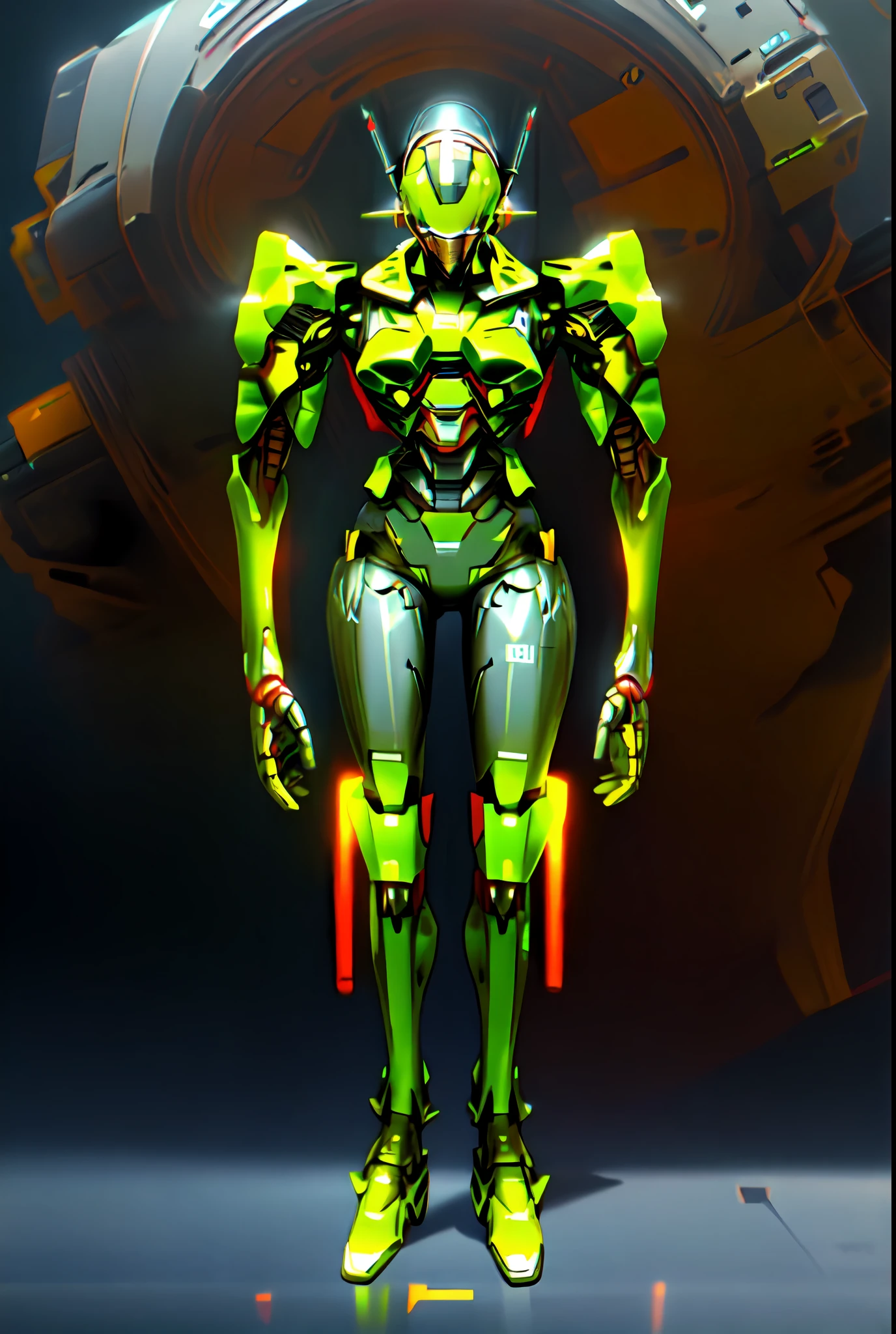 a close up of a robot with a helmet and a body, full body mech, mech body, futuristic robot body, detailed humanoid, detailed full body concept, concept robot, mech robot futuristic, robot concept art, beautiful robot character design, full body mecha suit, painterly humanoid mecha, futuristic robot, cybernetic and highly detailed