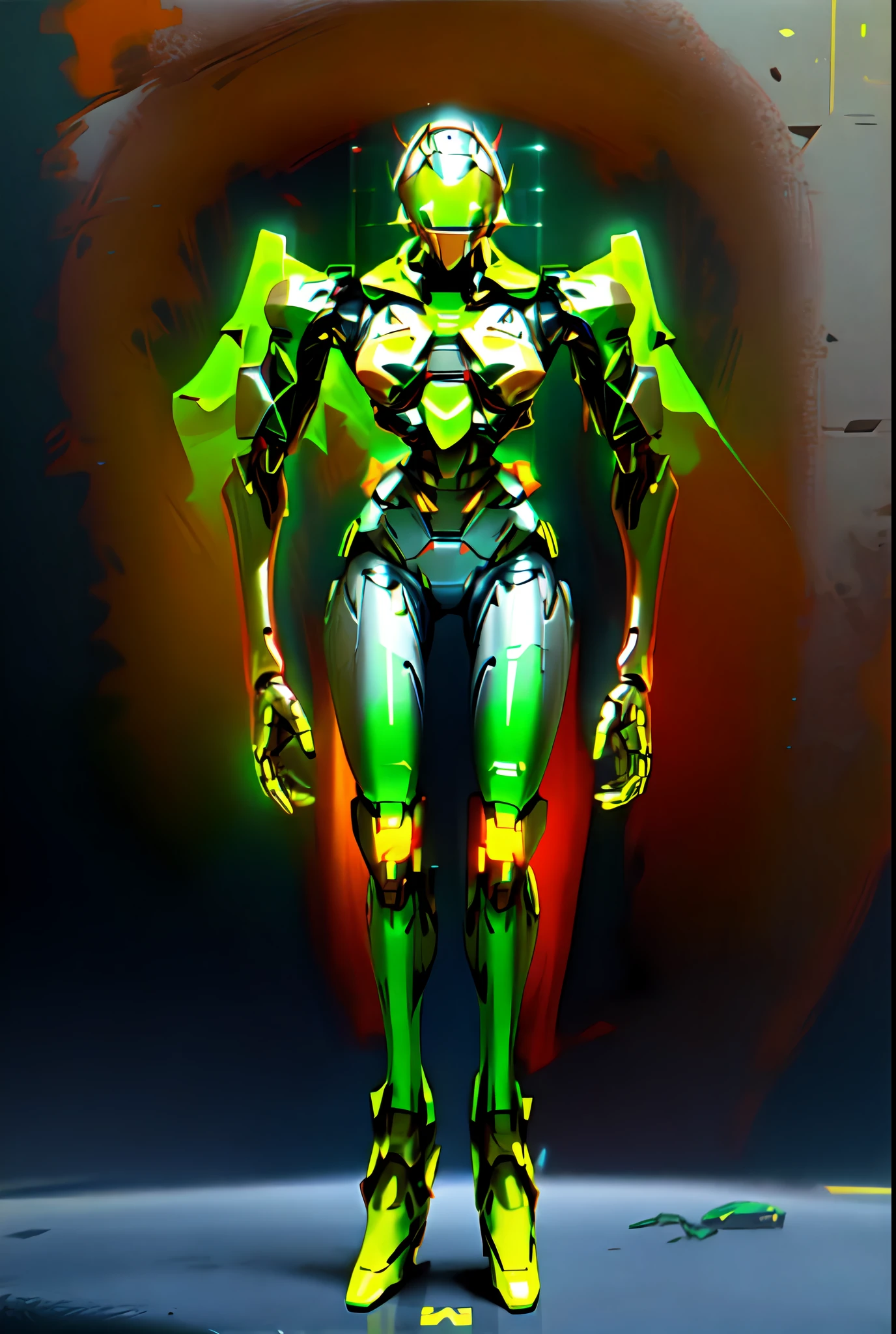 a close up of a robot with a helmet and a body, full body mech, mech body, futuristic robot body, detailed humanoid, detailed full body concept, concept robot, mech robot futuristic, robot concept art, beautiful robot character design, full body mecha suit, painterly humanoid mecha, futuristic robot, cybernetic and highly detailed