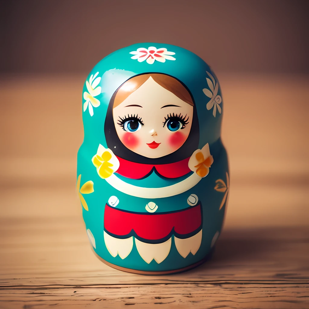 Matryoshka doll, Russian and Chinese mix, Matrioshka brain, shot with Sony A7R camera, traditional Russian, photo taken with Sony A7R camera, photo taken with Sony A7R camera, masterpiece artwork, cute Pocelain doll, doll, plastic doll --auto