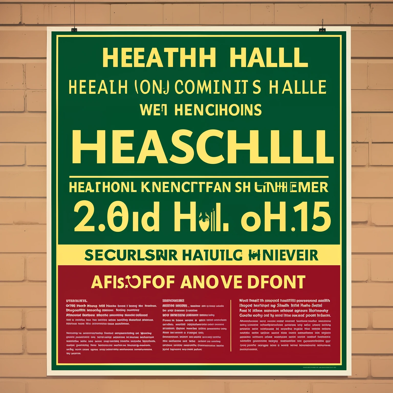 Health Hall poster
