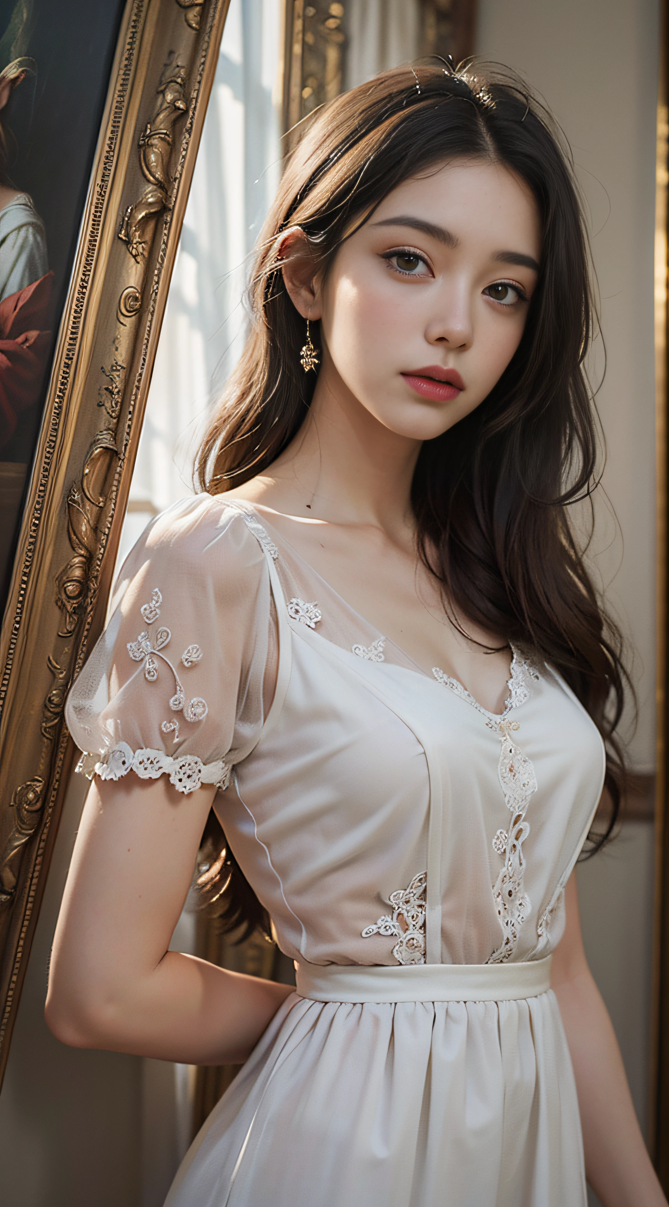 Masterpiece, top quality, very delicate and beautiful girl, very delicate and beautiful, world masterpiece theater, super definition, top quality, blonde, high res, very elaborate, girl, top quality, illustration, look at the viewer people, impasto, canvas, oil painting, realism, realistic