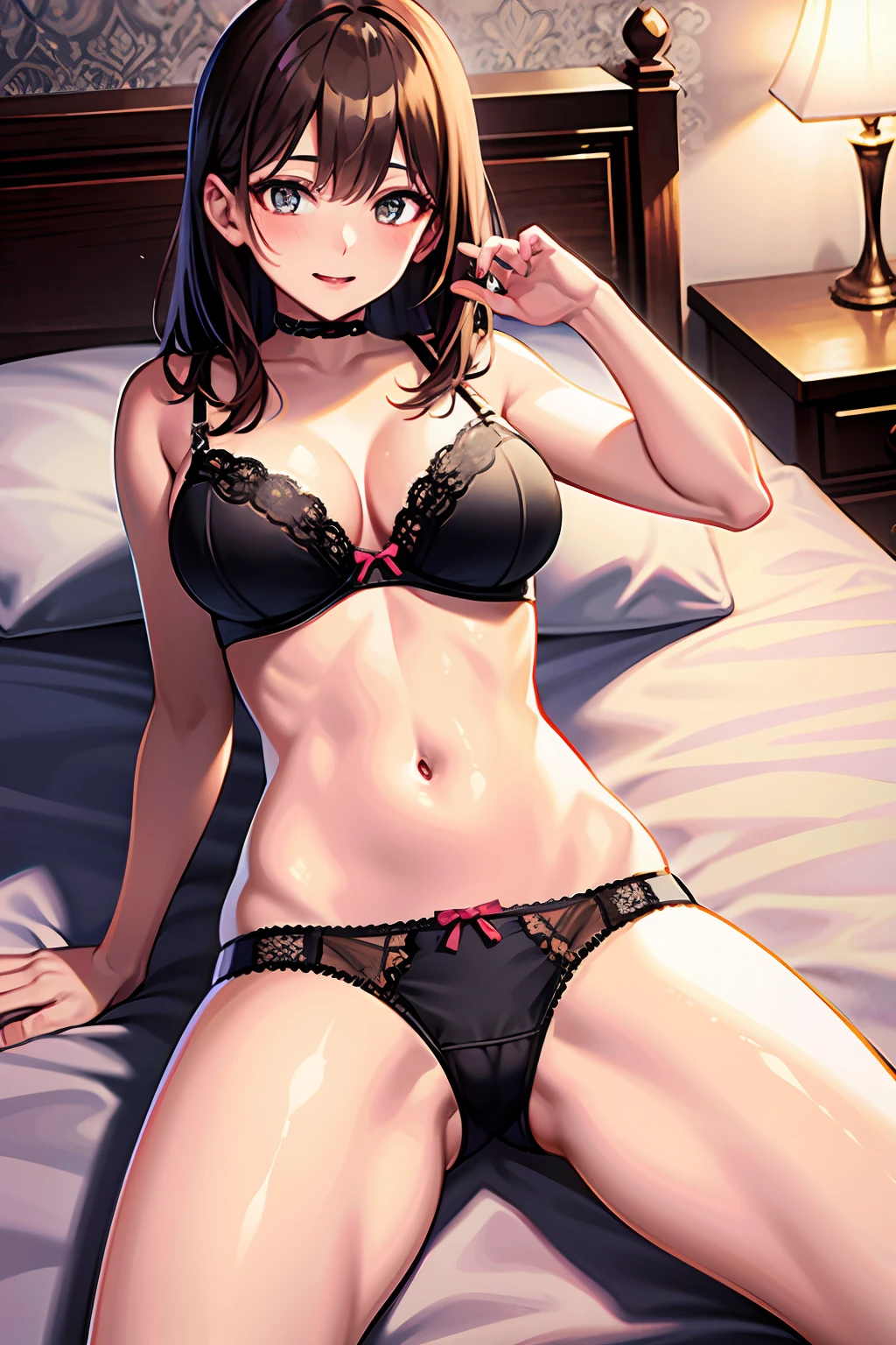 girl, lingerie, bed, underwear, bra, panties, big, high definition, high quality, top quality, ecchi,, sexy, whip