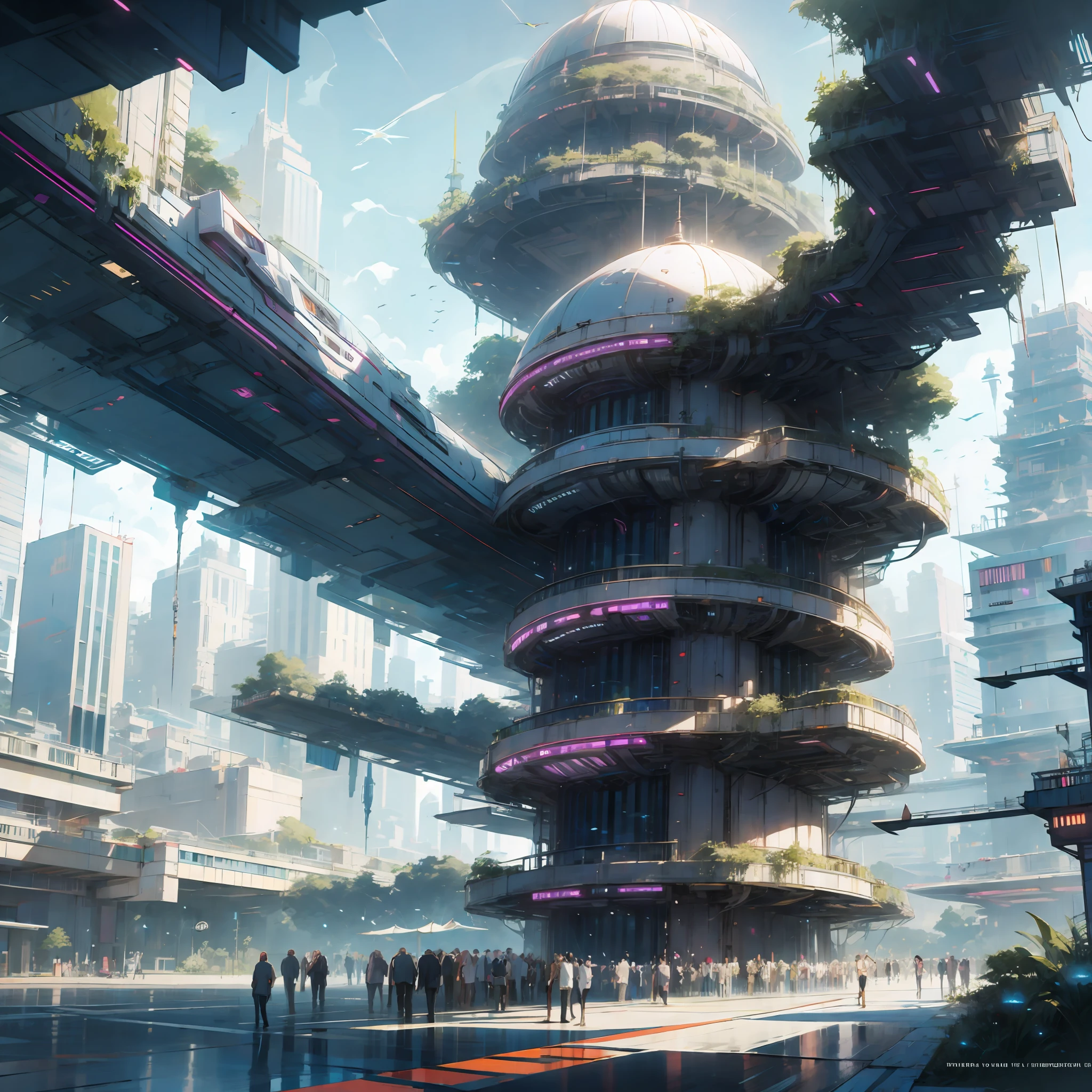 Cyberpunk Future World Skyscrapers --auto