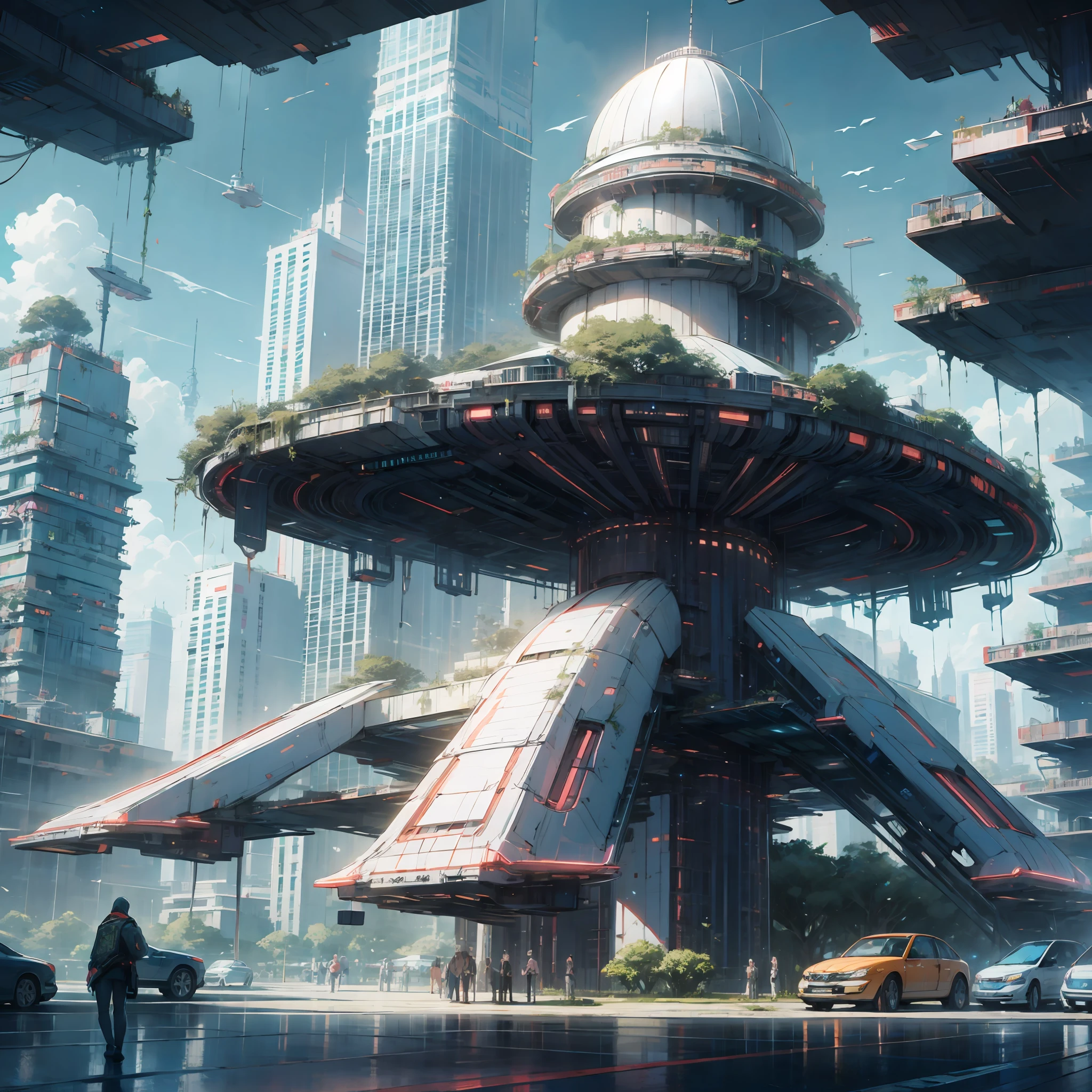 Cyberpunk Future World Skyscrapers --auto