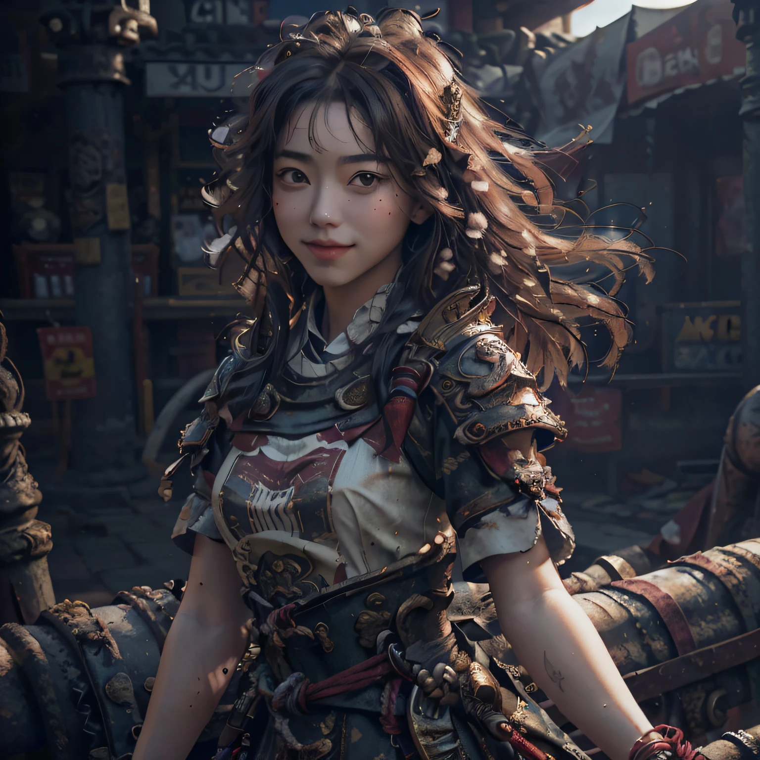 (8k, RAW photo, best quality, masterpiece:1.2), (realistic, photo-realistic:1.37), ultra-detailed, ultra high res,1 girl,looking at viewer,beautiful detailed face,smile,narrow,(slim waist:1.3),shirt, beautiful detailed skin, skin texture, floating hair,professional lighting, --auto