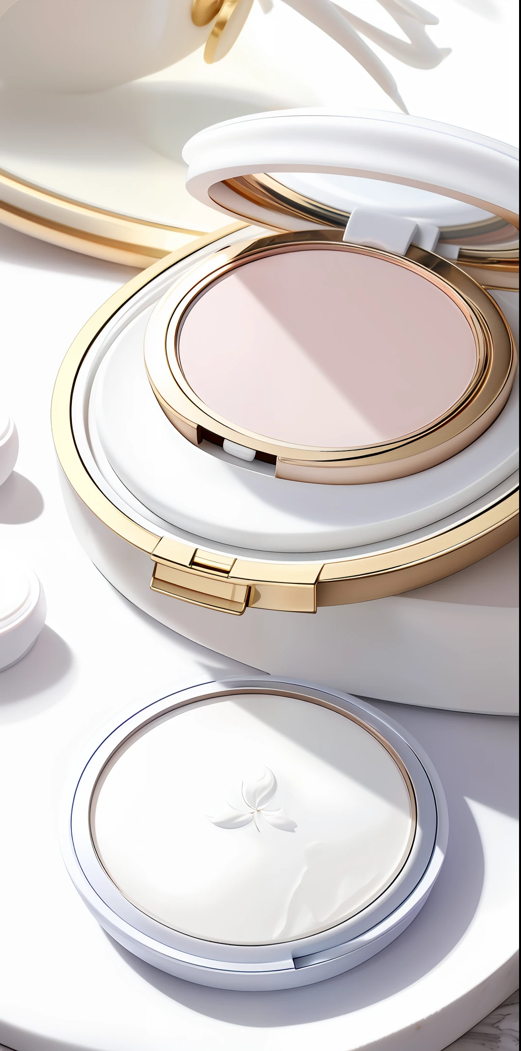 a close up of a compact powder compact compact compact compact compact compact compact compact compact compact compact compact compact compact, white powder makeup, product, marble white complexion, light cream and white colors, product image, pale milky white porcelain skin, 💣 💥, taiwan, official product image, product - view, porcelain white skin, product photo, professional product photo