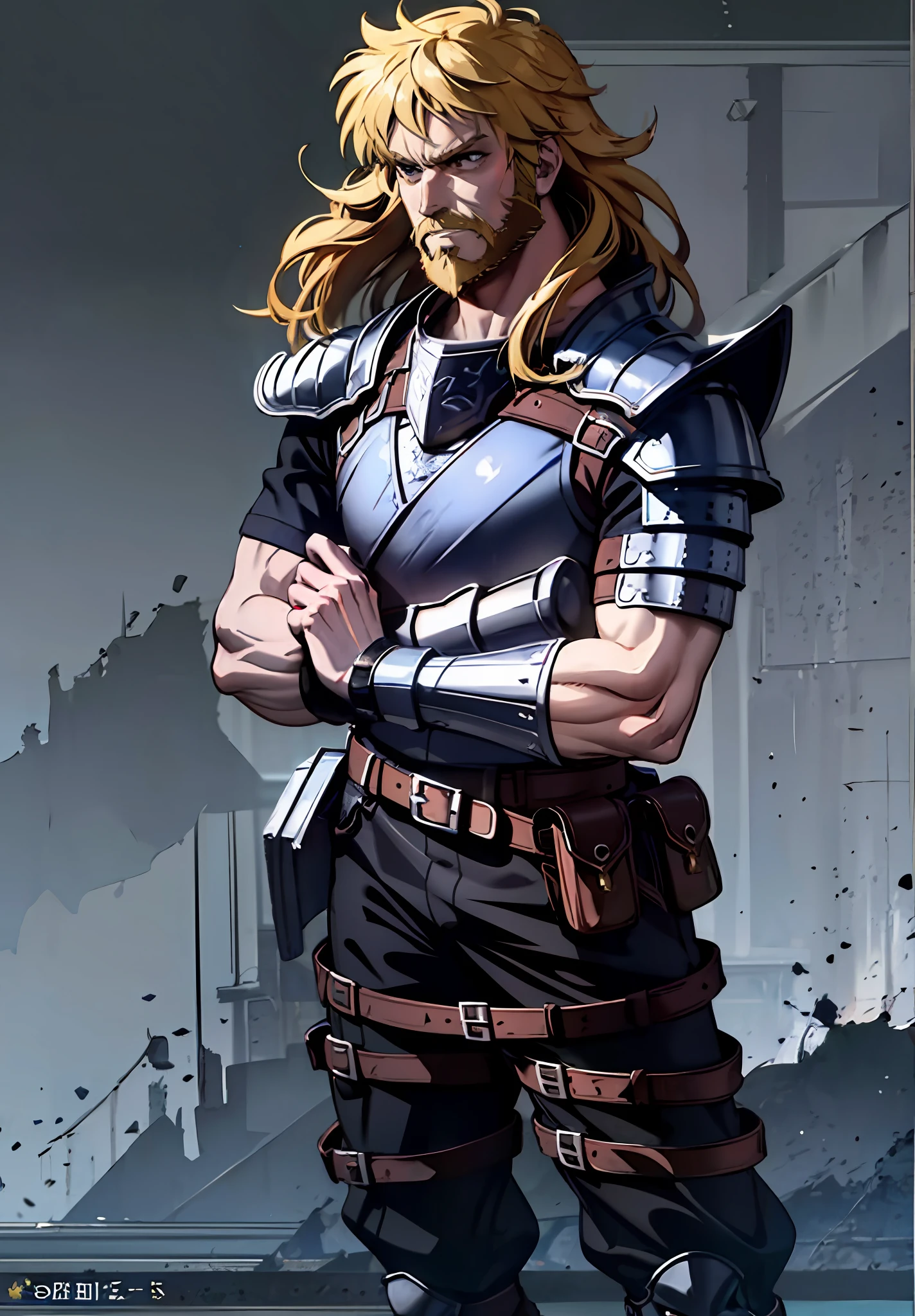 Men, Full body, Nordic armor, 4k, bearded