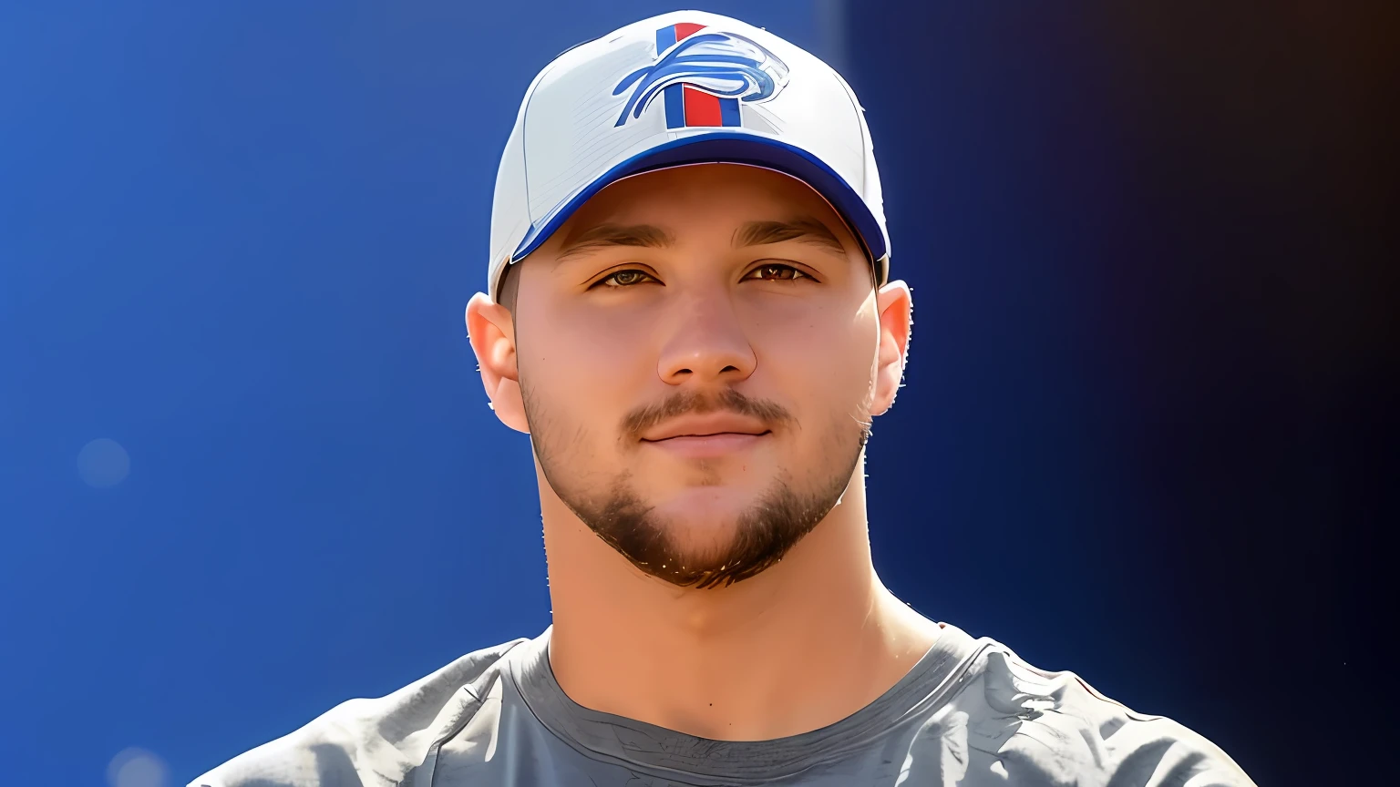arafed man in a baseball cap and grey shirt with a blue background, baseball player mike trout, brian pulido, tom bangshaw, tyler, christian cline, liam, mike trout, jason engle, dustin panzino, adam varga, clay wilson, andrew gonzalez, heath clifford, dylan cole, prideful look, portrait of danny gonzalez --auto