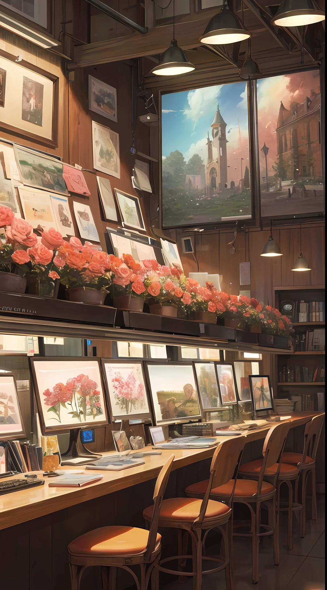 Rose Junior Blooming James Gurney, art station rendering, ultra-wide lens, high definition
