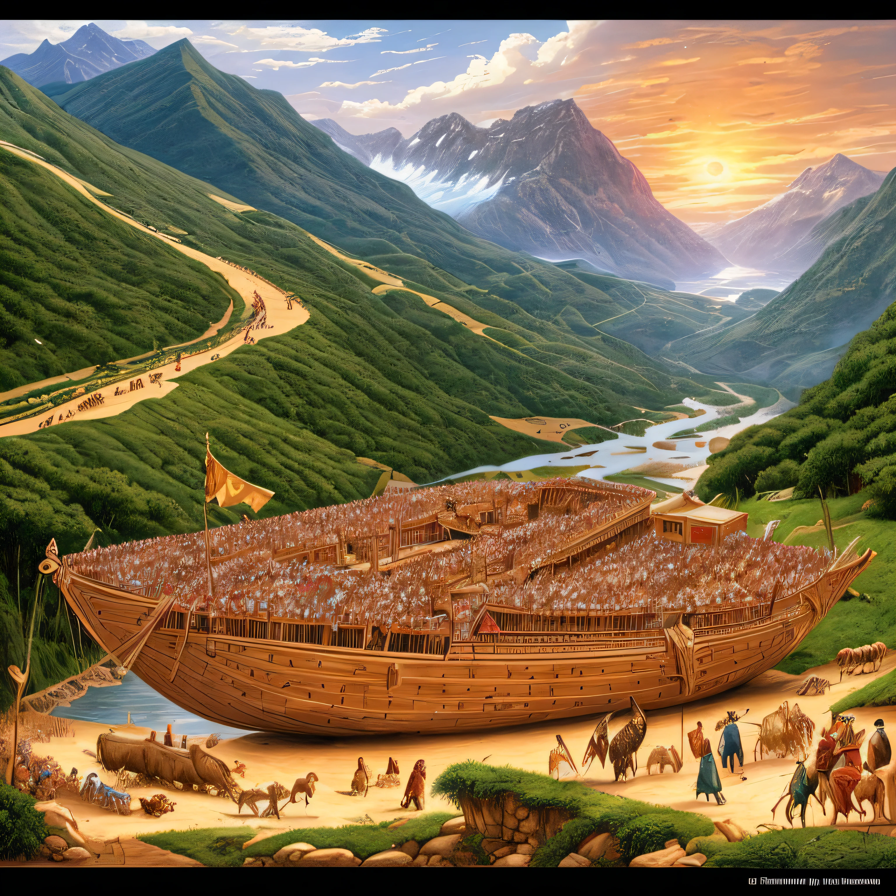 God revealed to Noah his plans and instructed him to build a great ark --auto