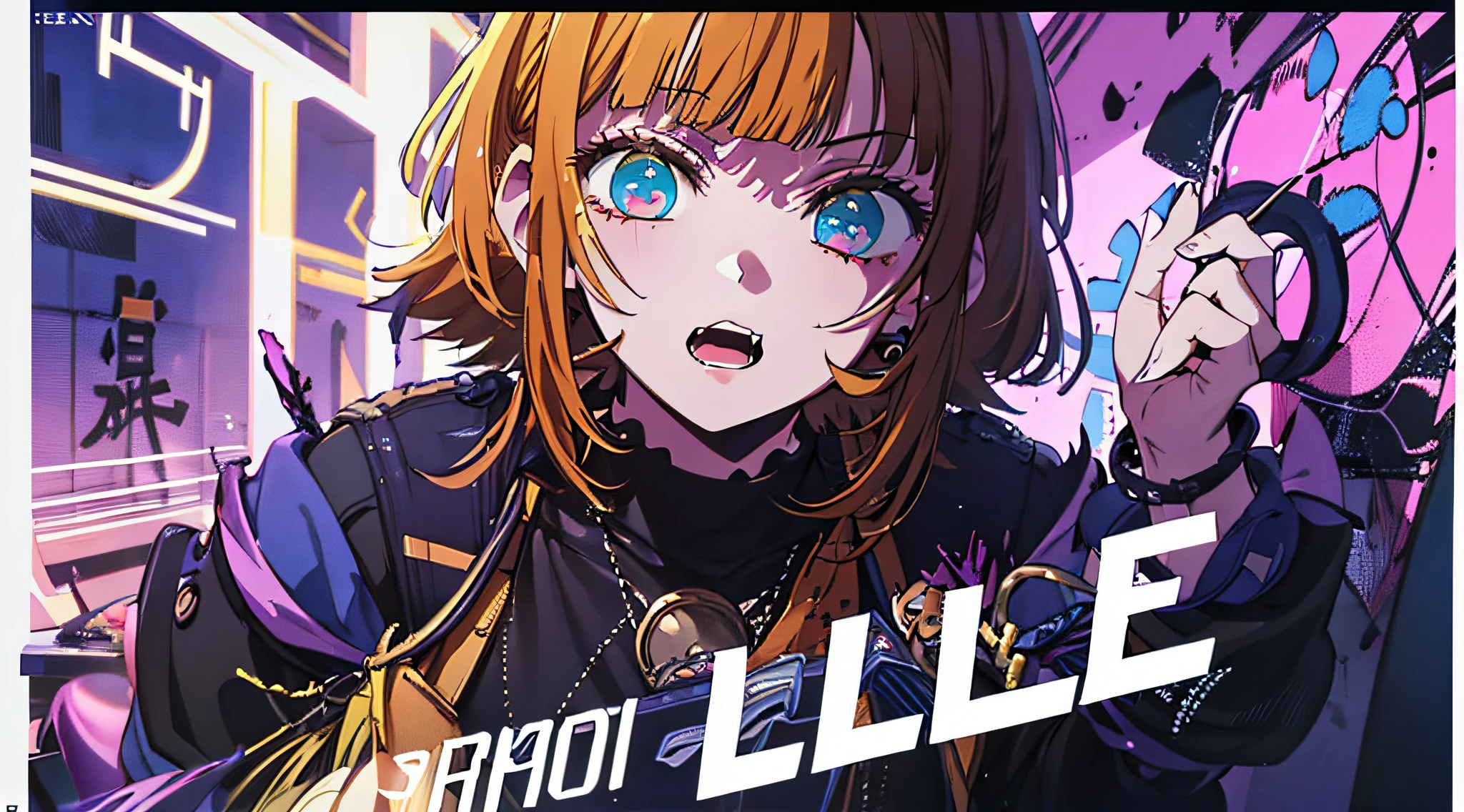 (((dramatic))), (((gritty))), (((intense)))) The movie poster features as the central character. She is shy in the center of the poster, wearing idol outfit, and a determined expression on her face. The background is dark and gritty, with a feeling of drunkenness. The text is bold and eye-catching, with catchy slogans that add to the overall drama and excitement. The color palette is dominated by dark colors, dotted with bright colors, giving the poster a dynamic and visual impact, tachi-e (magazine:1.3), (cover-style:1.3), fashionable, vibrant, outfit, posing, front, colorful, dynamic, background, element, confident, expressive, holding, statement, attachment, majestic, coiled, around, touch, scene, text, cover, bold, eye-catching, title, fashion, font, catchy, title, bigger, eye-catching, modern, trendy, focused, stylish, 1 girl